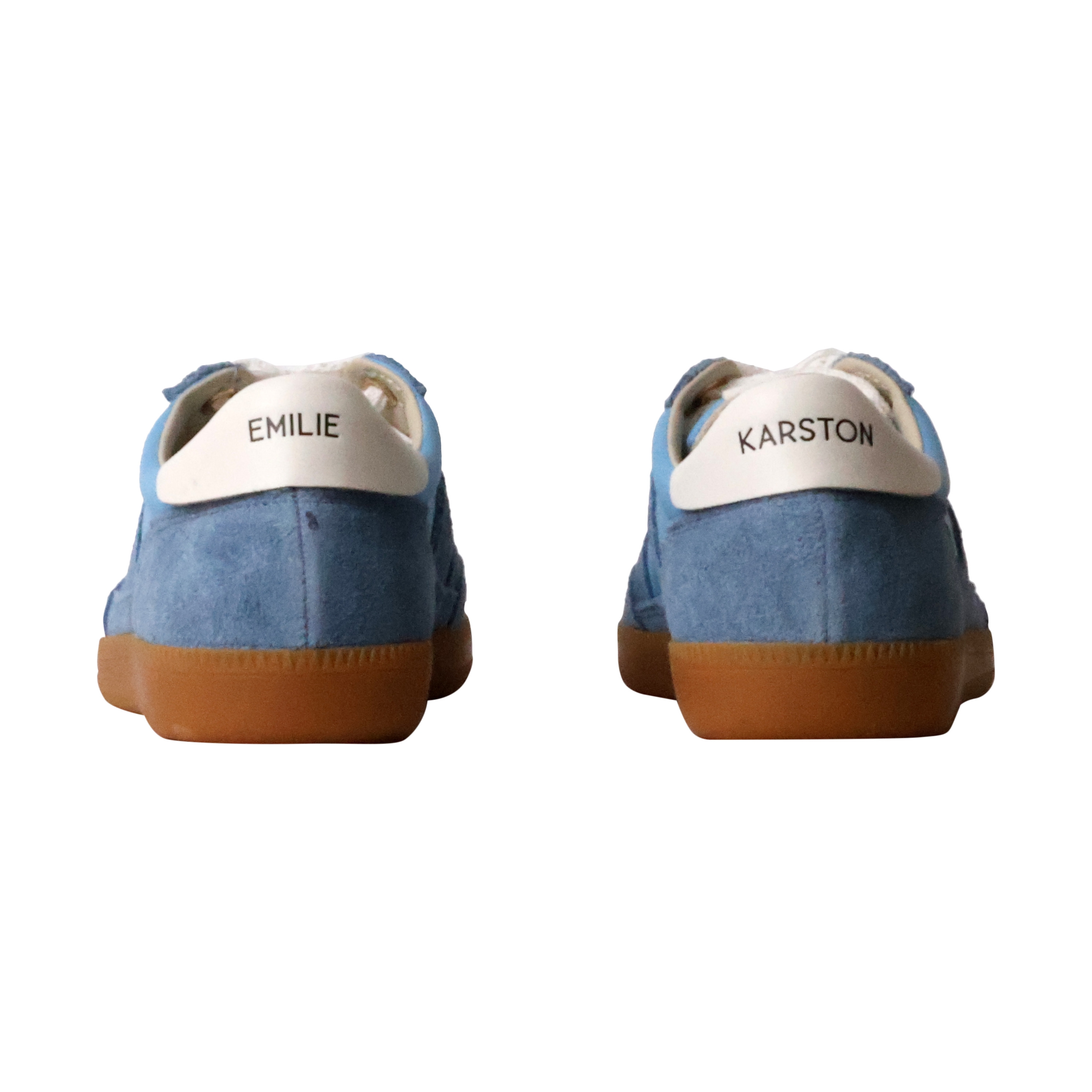 Cherry leather basket EMILIE KARSTON Blue