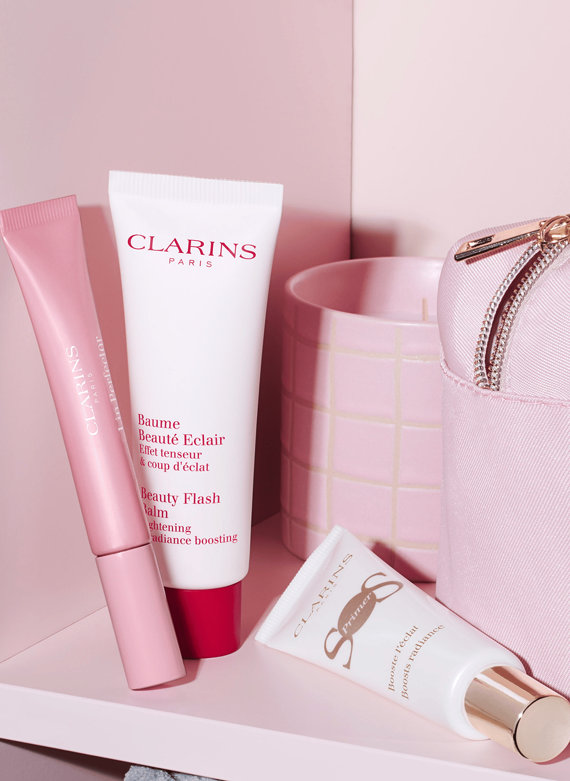 Lip Perfector Glow - Embellisseur gloss lèvres & joues CLARINS Rose