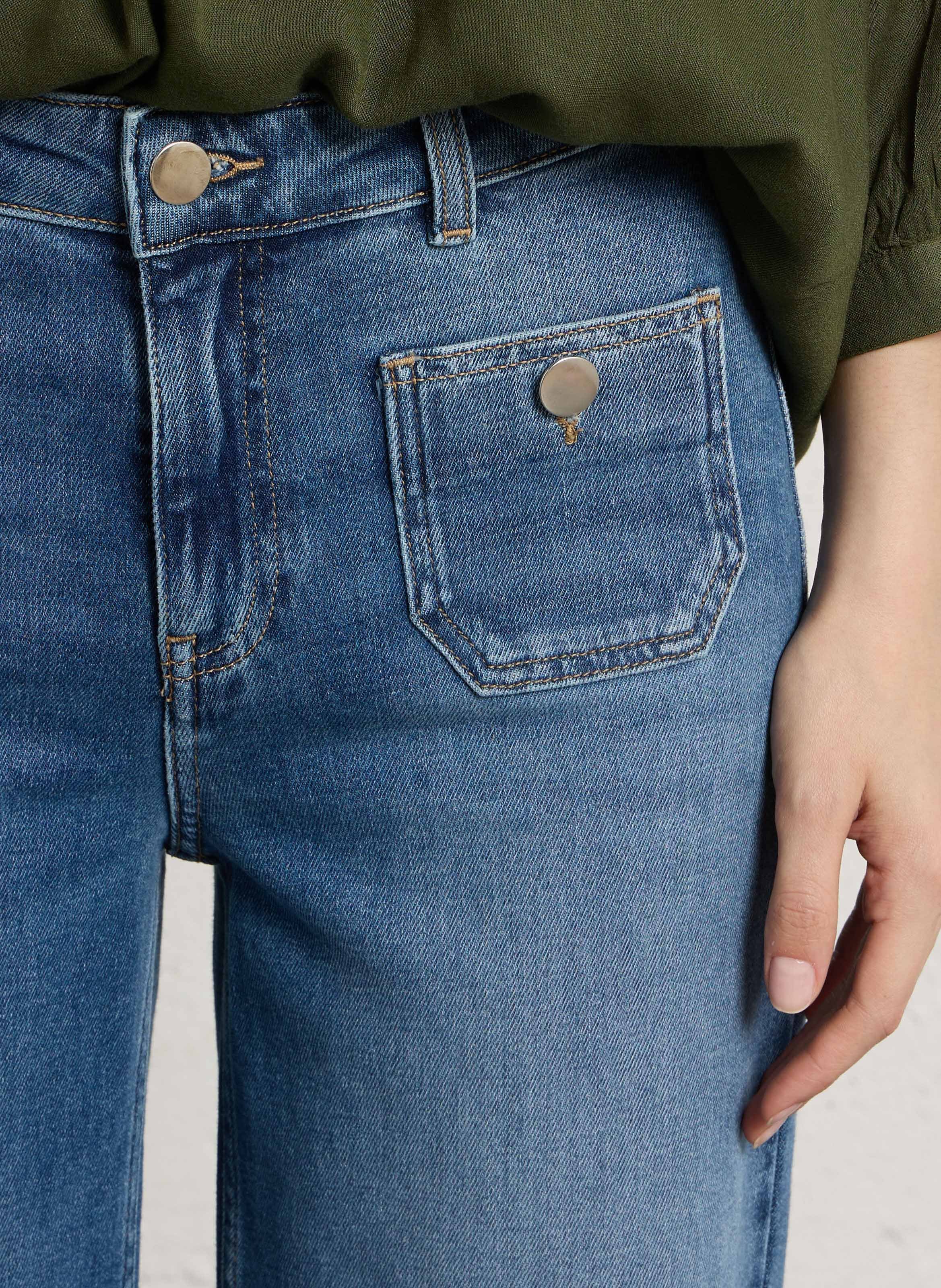 Wijde jeans - katoenblend MAISON 123 Blauw