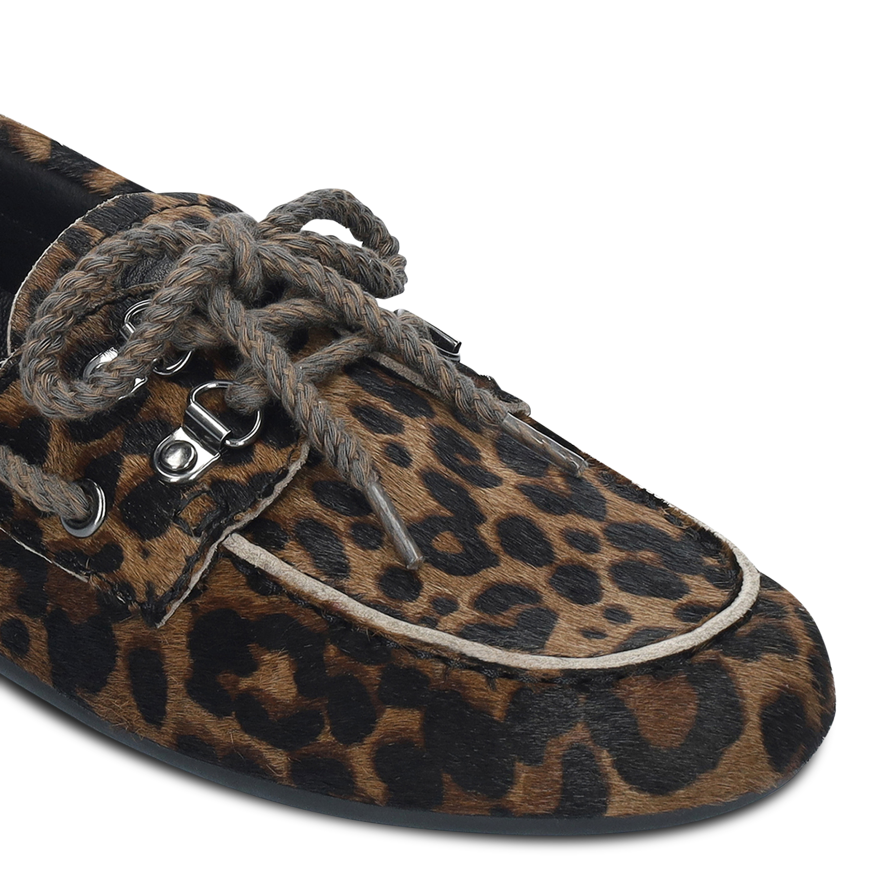 Mocassins imprimé animal à lacets BIBI LOU Multicolore