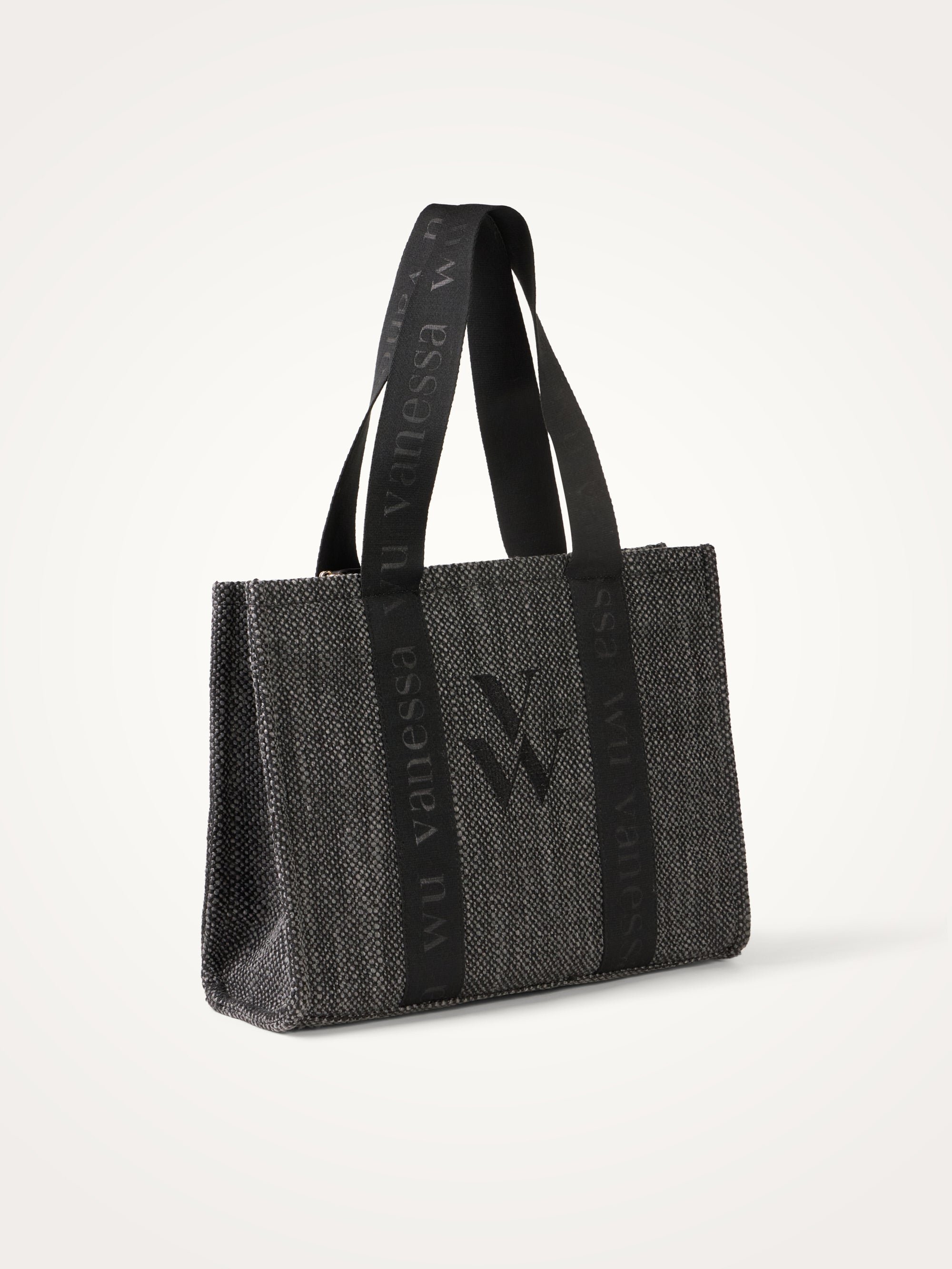 Oversized tote bag with handles | Grey VANESSA WU Women