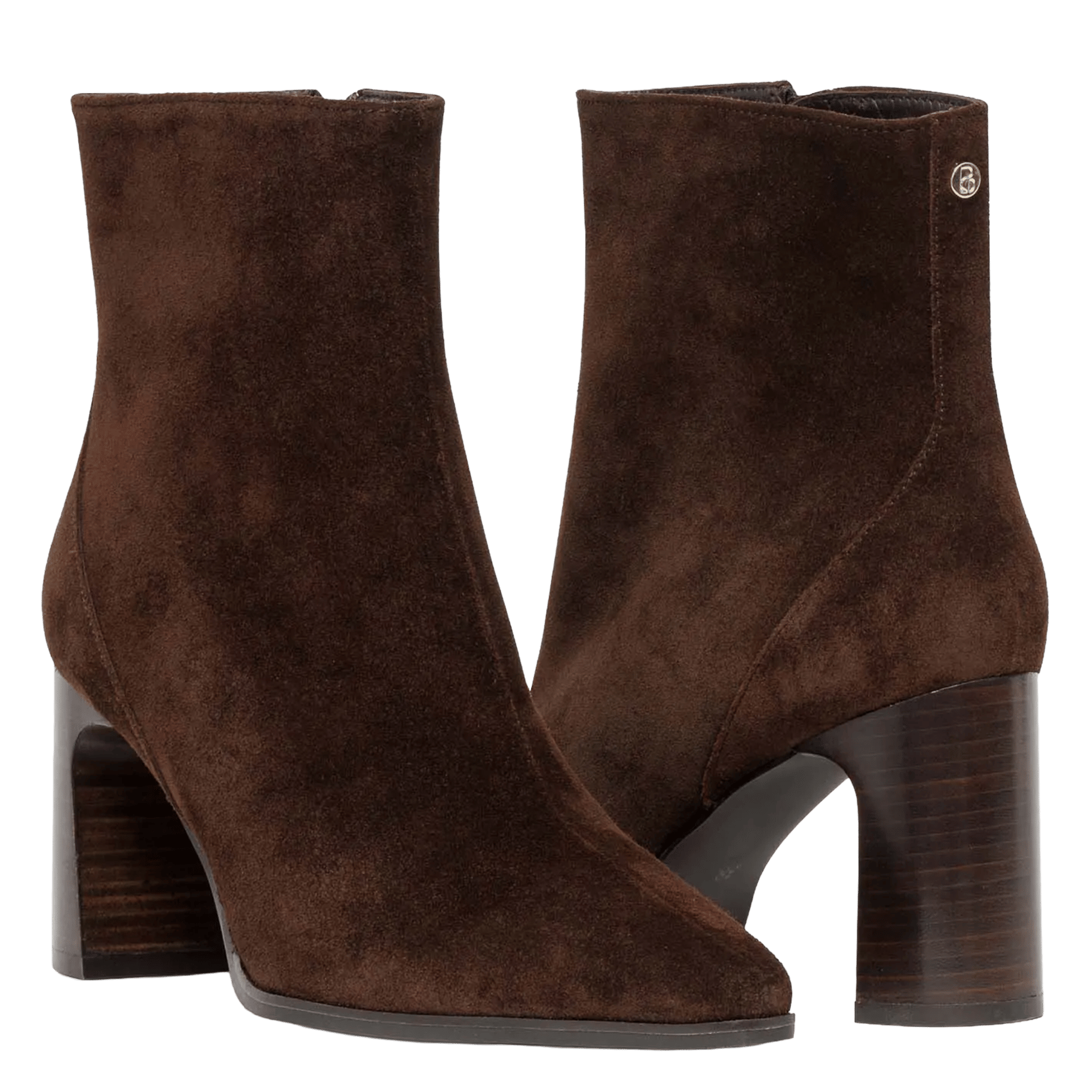 Spitze Lederstiefeletten | Braun BOCAGE Damen