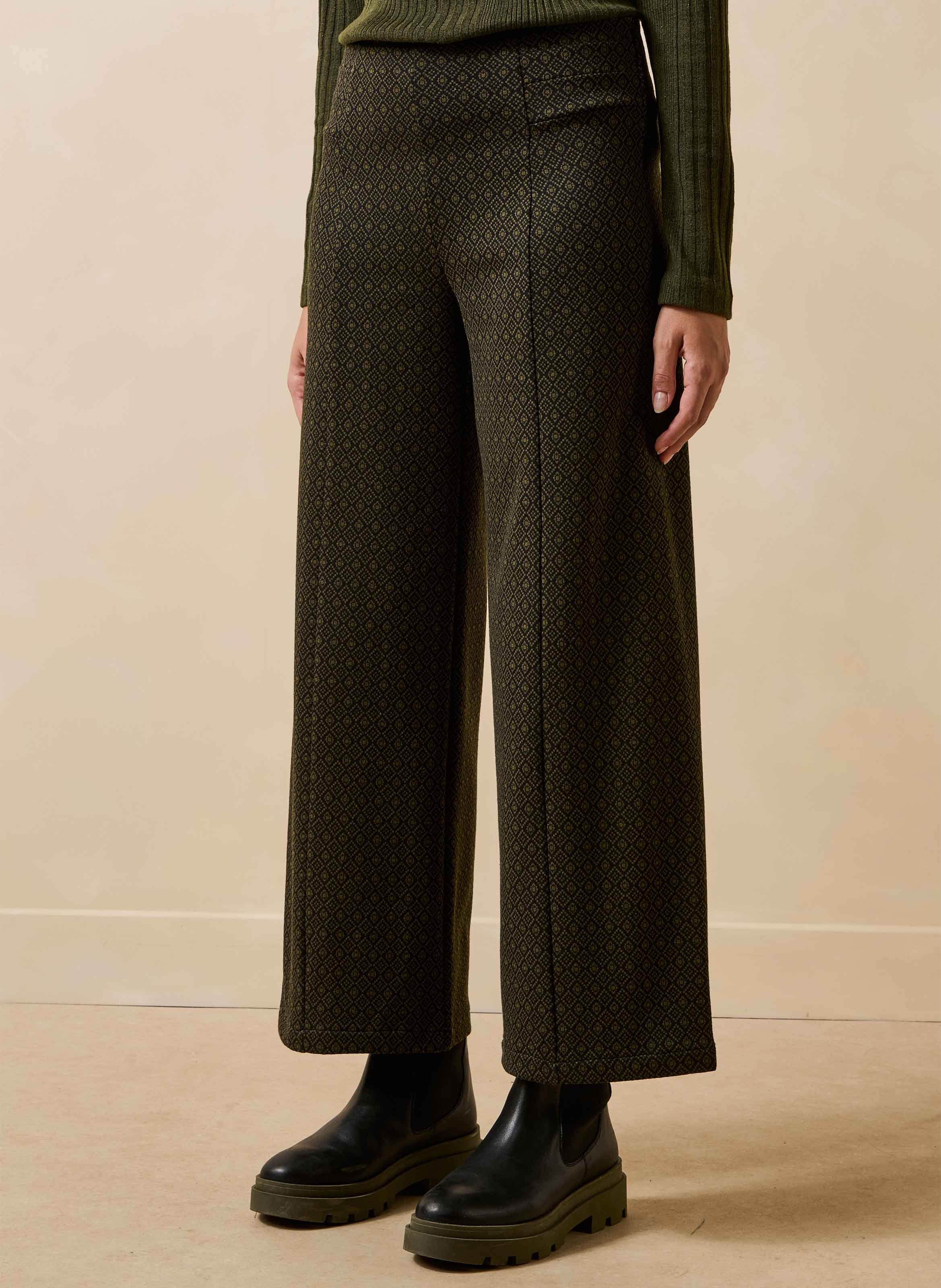 Pantalón ancho estampado LA FEE MARABOUTEE Verde