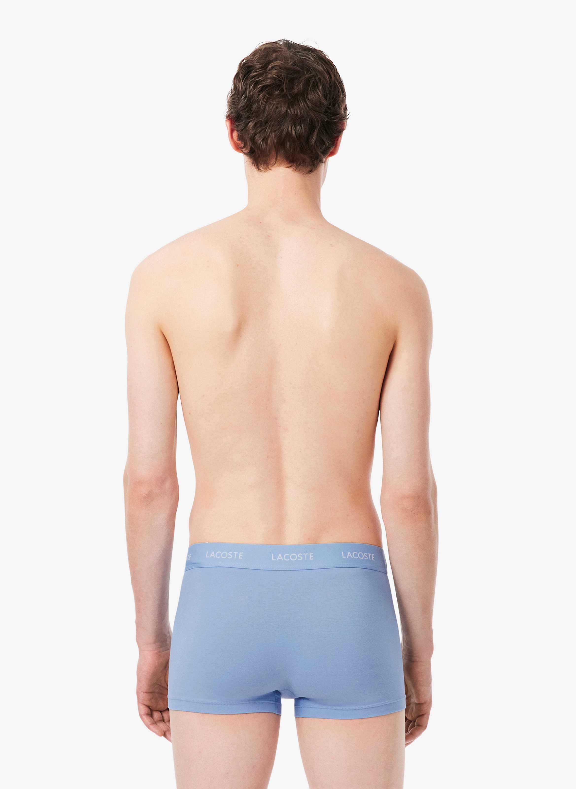 Set of 3 short boxer briefs in blended cotton LACOSTE Multicolored