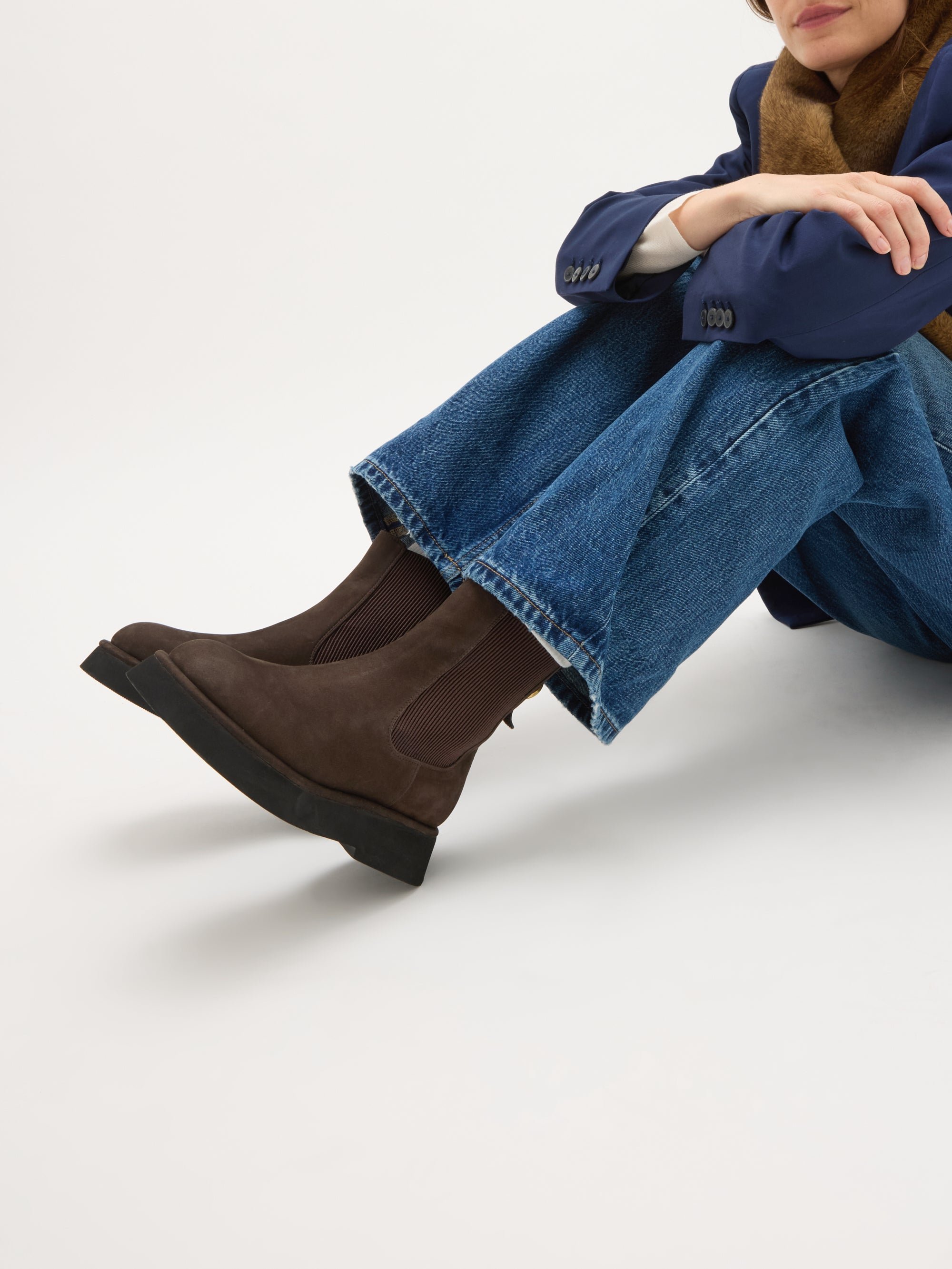 Ankle boots with thick sole VANESSA WU Brown