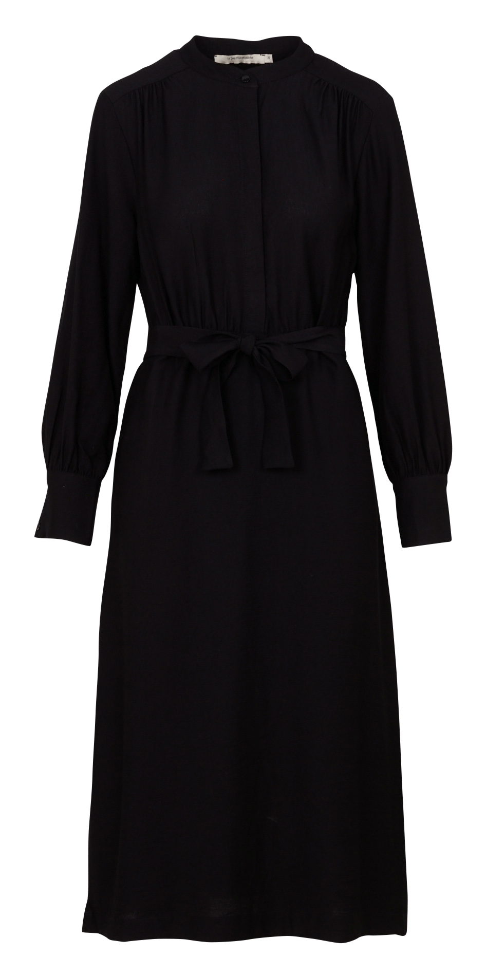 Midikleid mit Rundhalsausschnitt LA FEE MARABOUTEE Schwarz