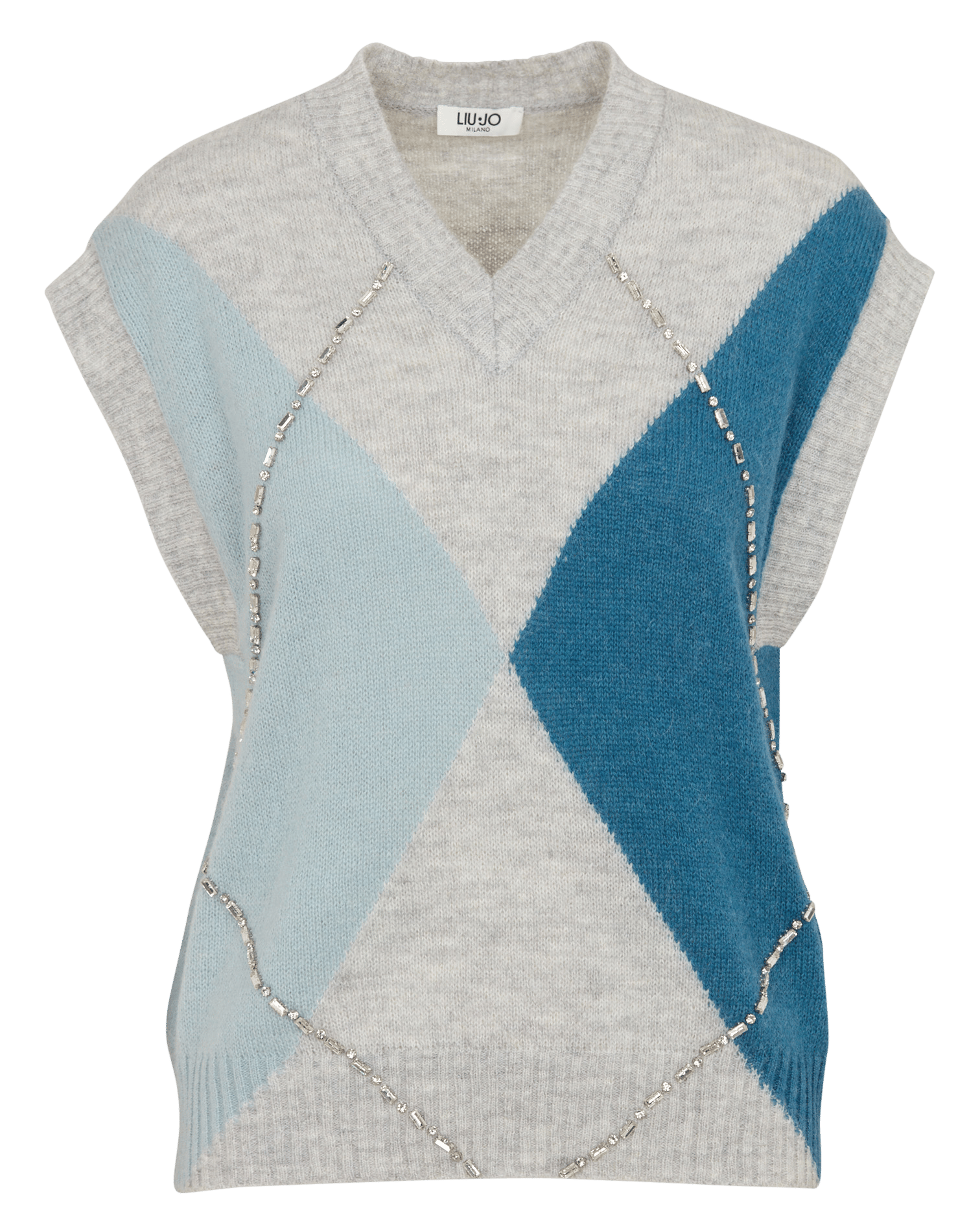 &Auml;rmelloser Pullover LIU JO Blau