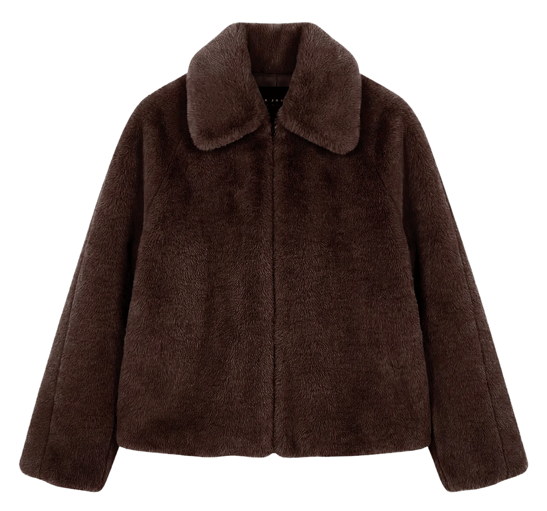 Manteau col classique en fourrure | Marron TARA JARMON Femme