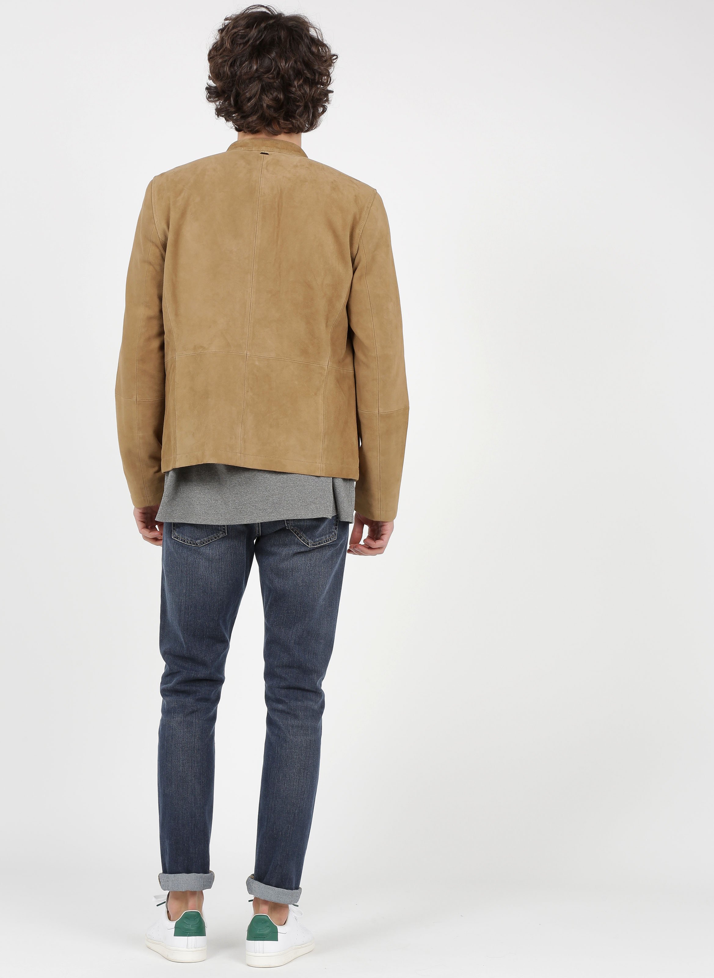 Rundhals-T-Shirt aus recyceltem Baumwoll-Mix mit Siebdruck, Regular Fit PATAGONIA Grau