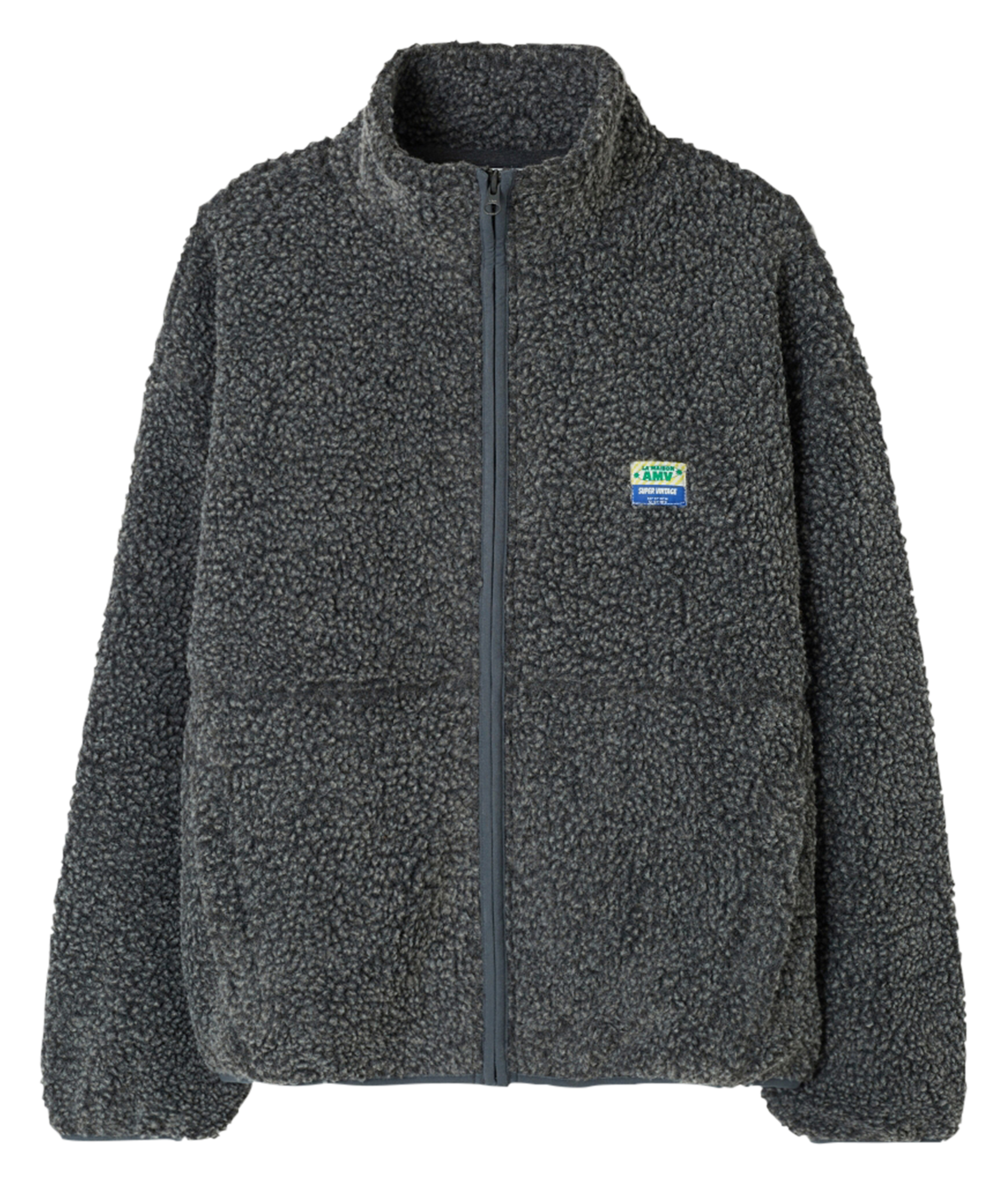 Fleecejacke mit Reißverschluss AMERICAN VINTAGE Grau