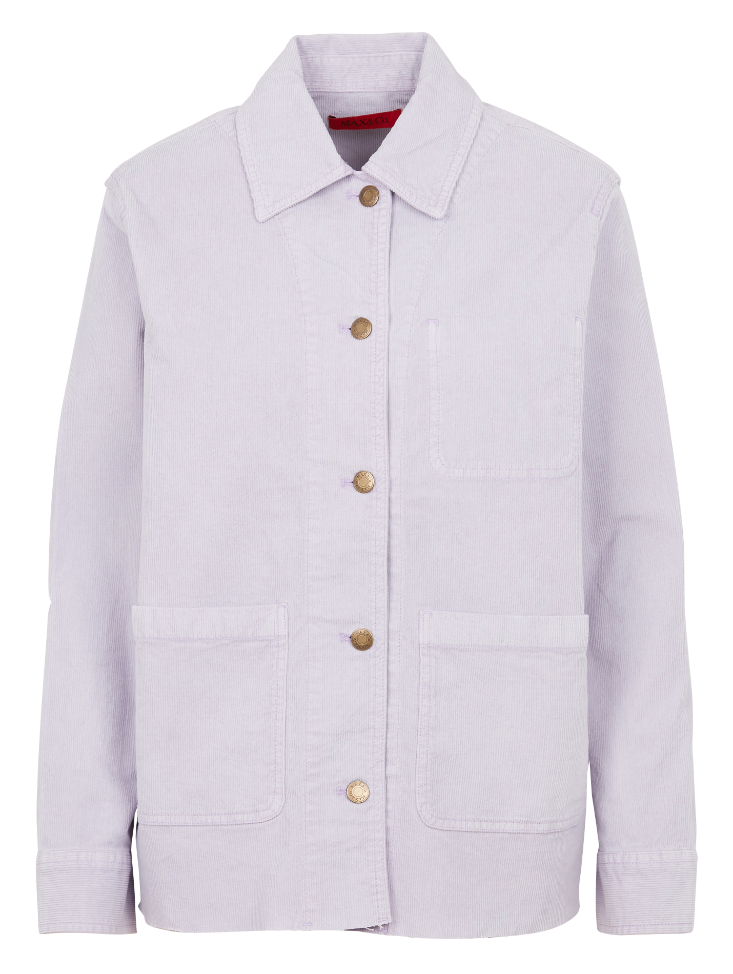 Chemise col classique en coton mélangé  MAX&Co. Violet