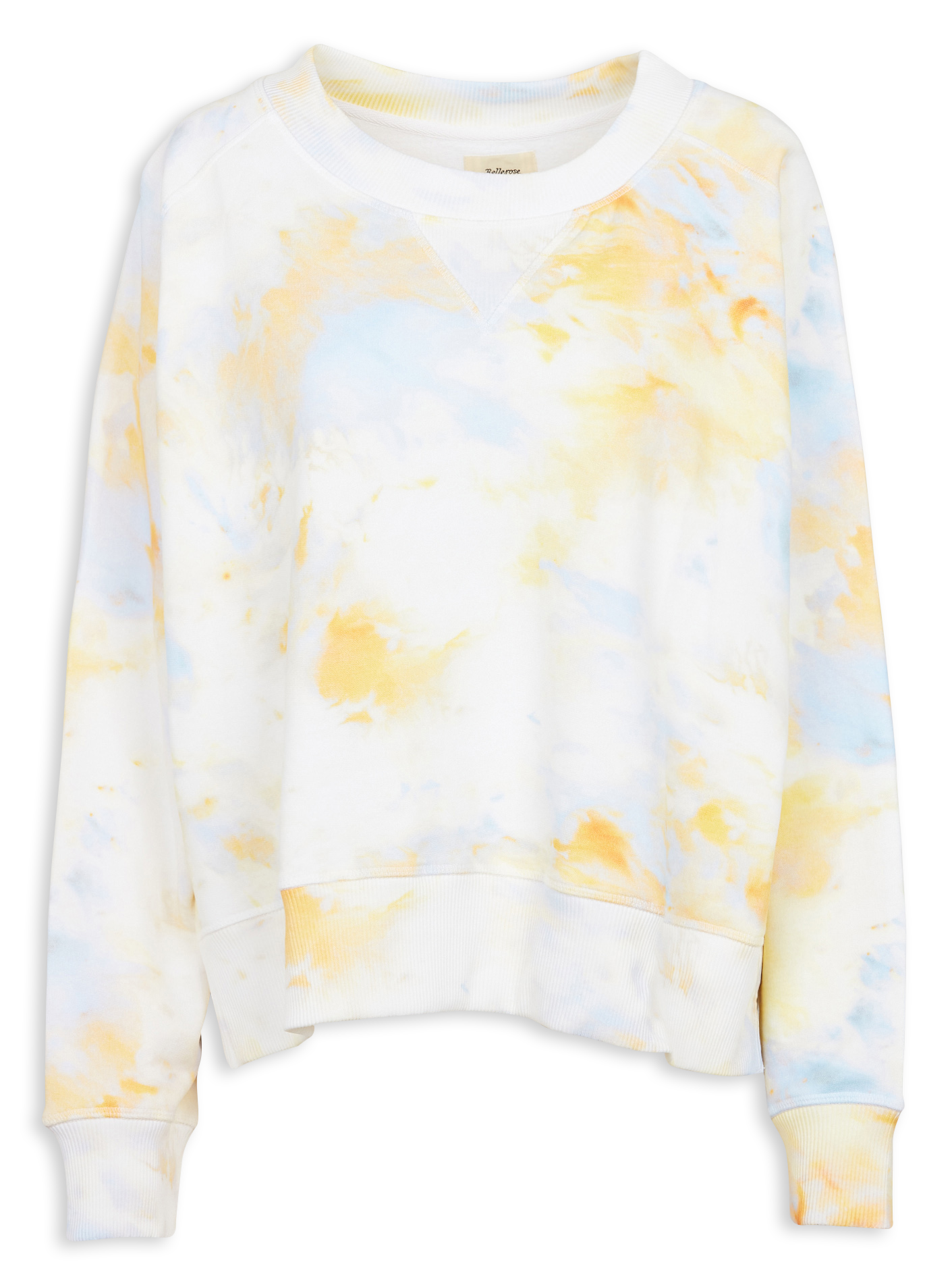 Oversized-Sweatshirt aus Baumwolle mit Rundhalsausschnitt und Print BELLEROSE Grau