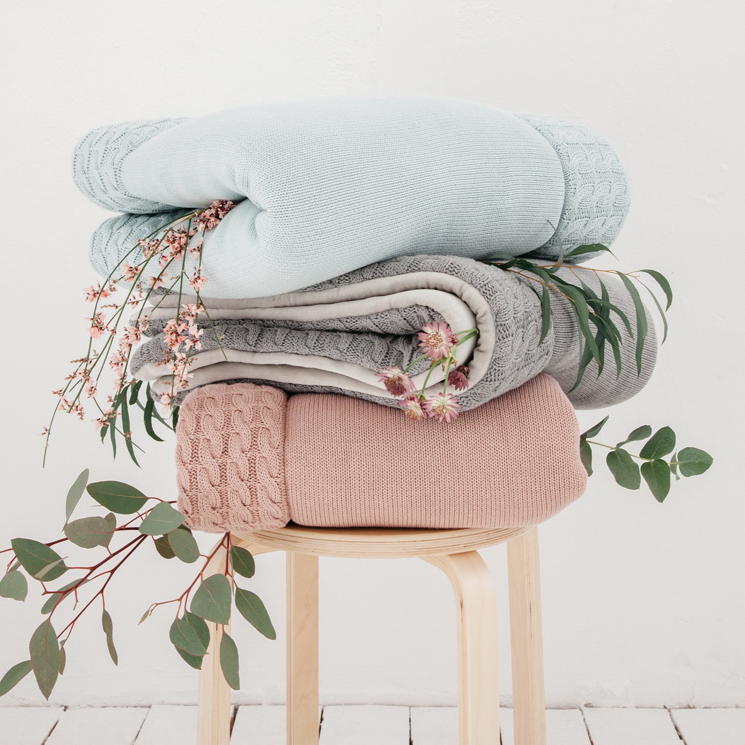 Cotton baby play mat KINDSGUT Pink