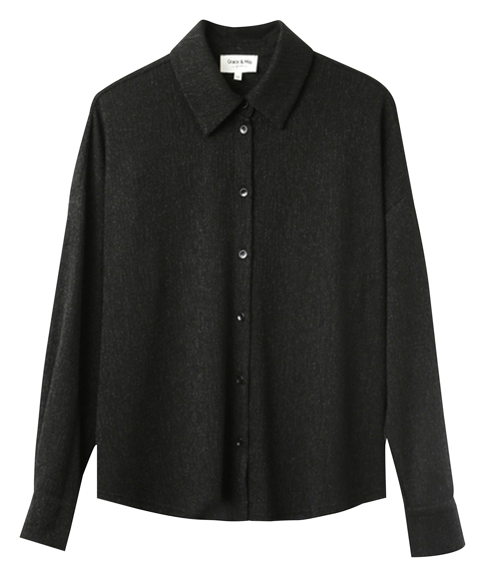 Chemise col classique GRACE ET MILA Black