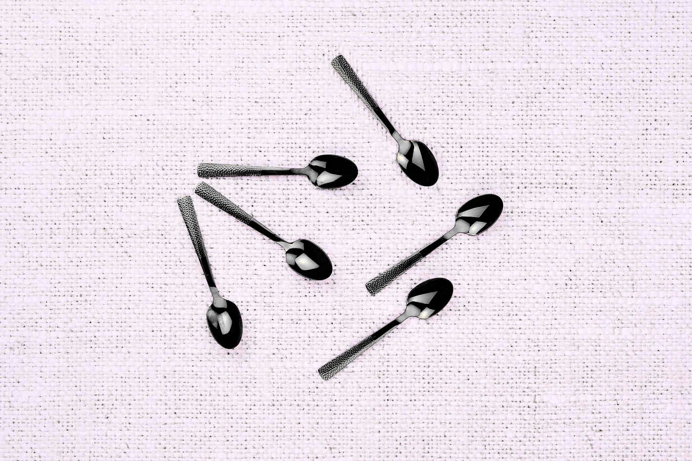 Finn - black set of 6 teaspoons BJORN Black