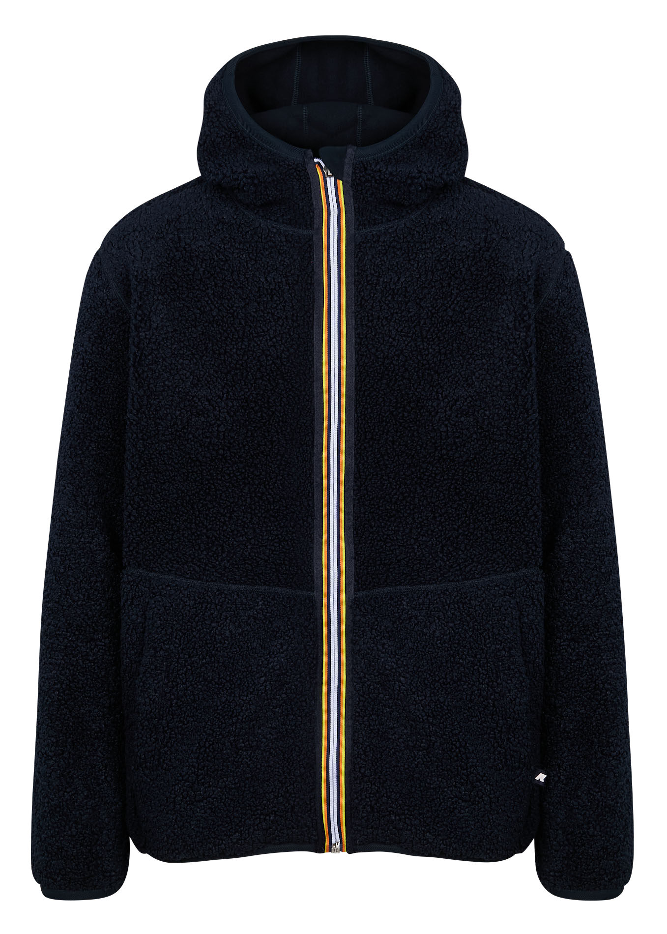 Polaire à capuche Bleu