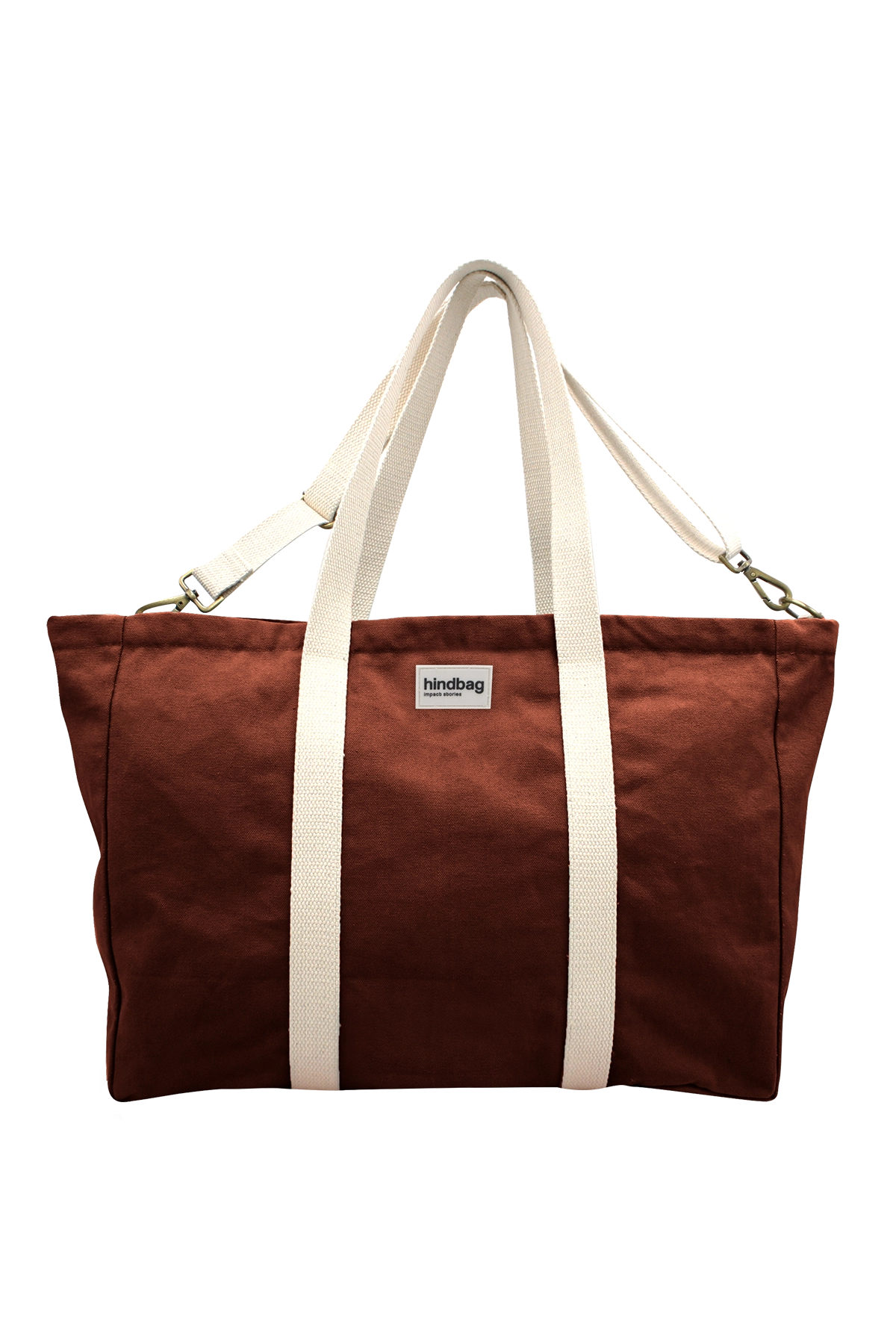 Cotton tote bag HINDBAG Brown