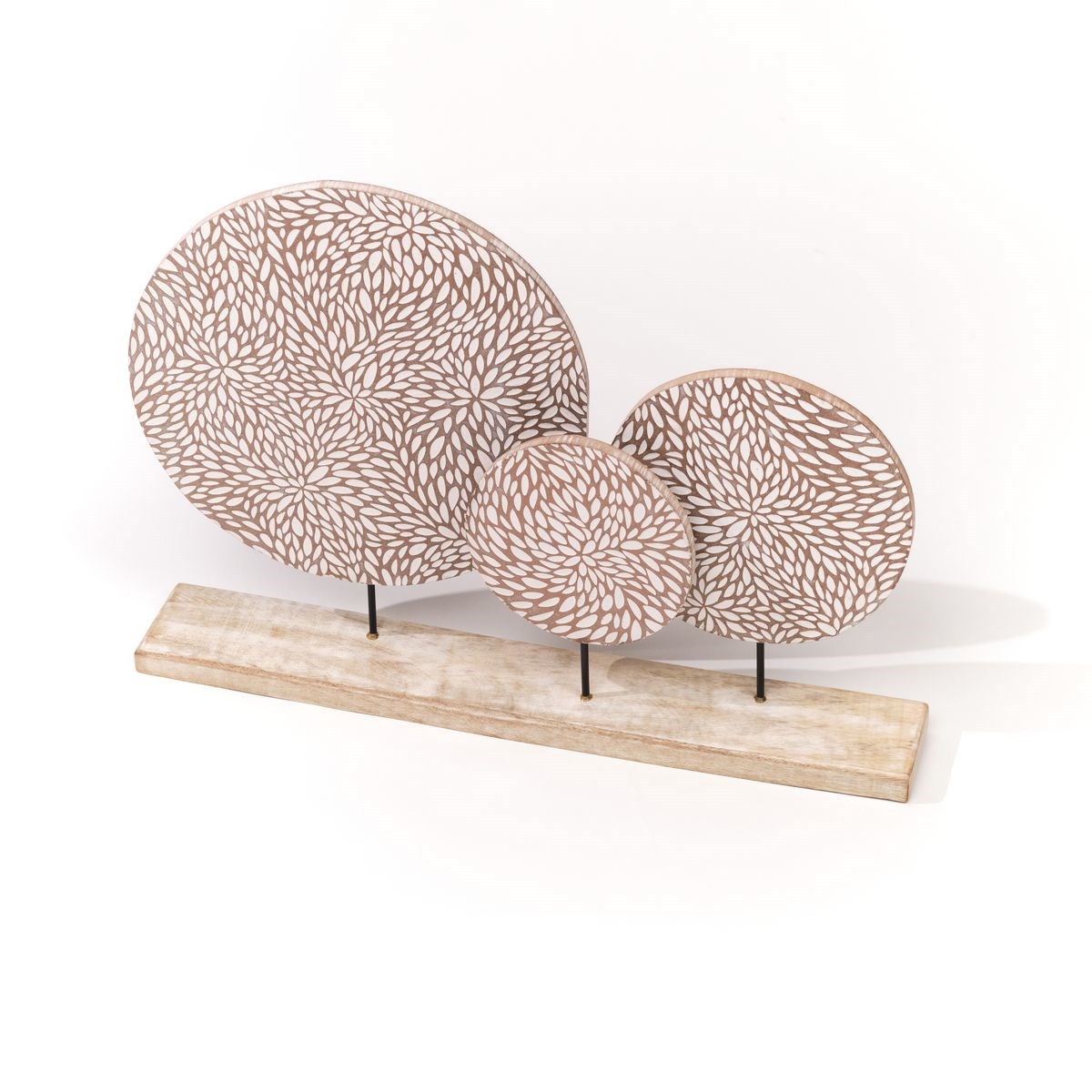 Wooden decorative object to place FACTORY Beige