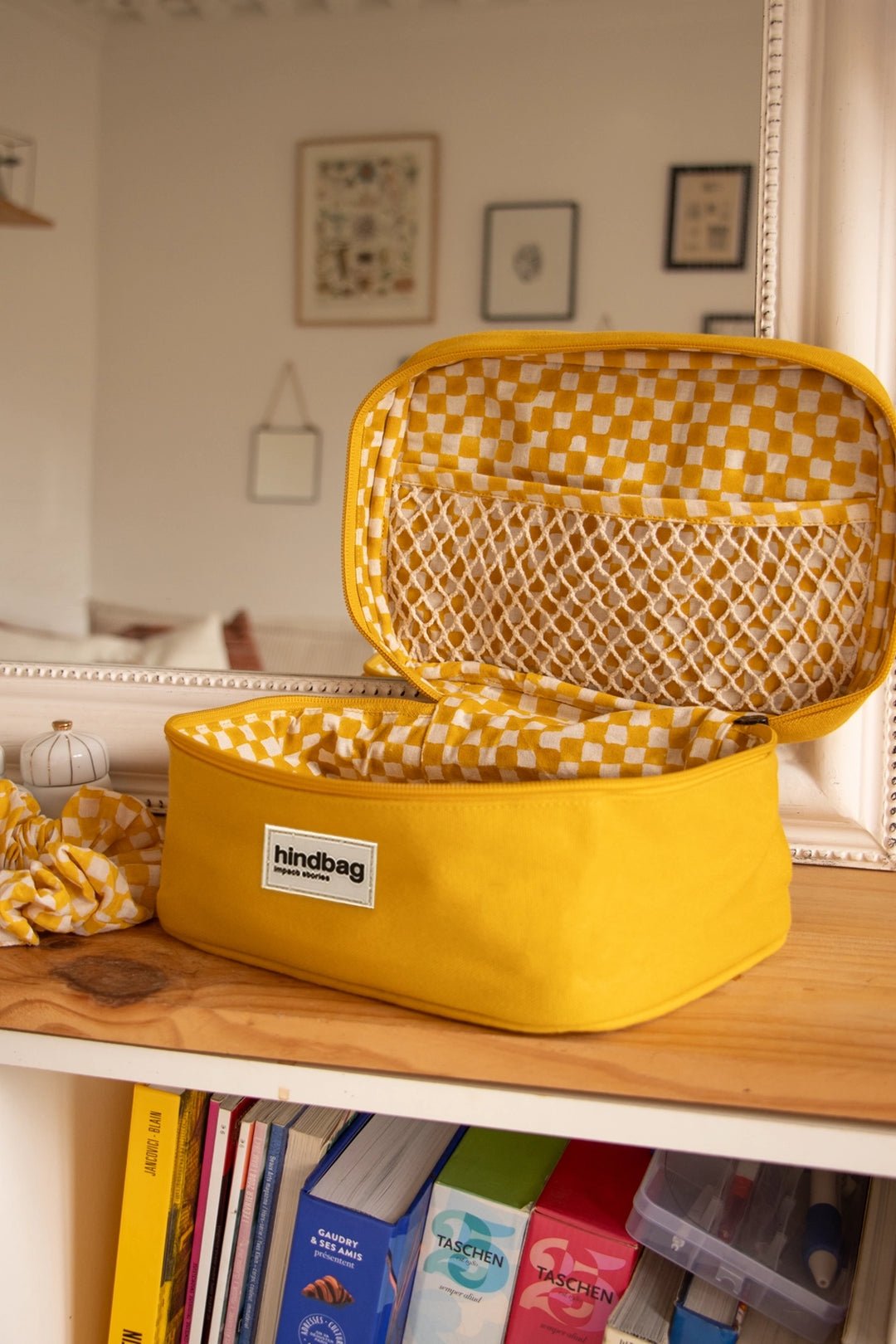Cotton toiletry bag HINDBAG Yellow