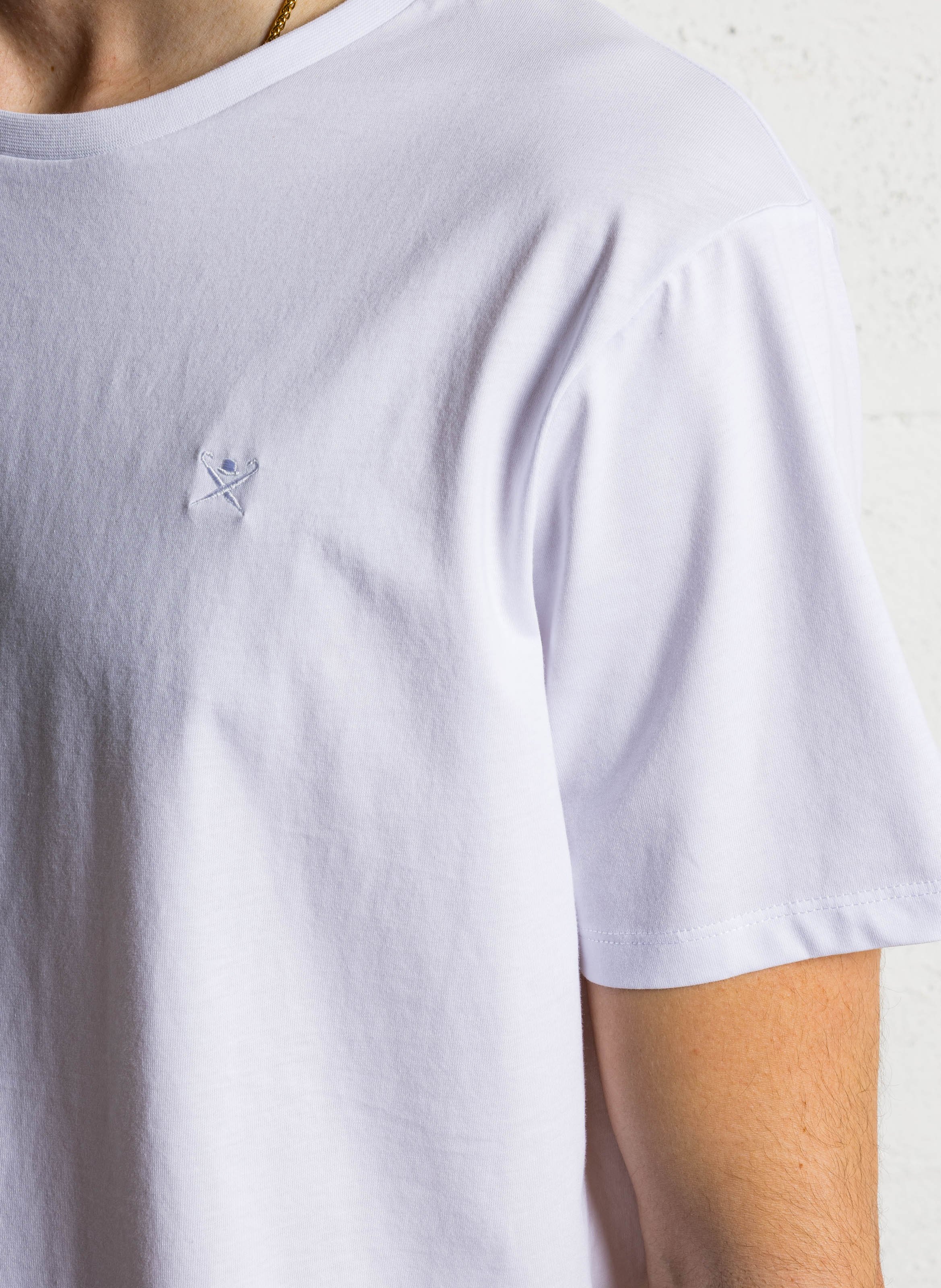 Tone-on-tone logo cotton t-shirt HACKETT White