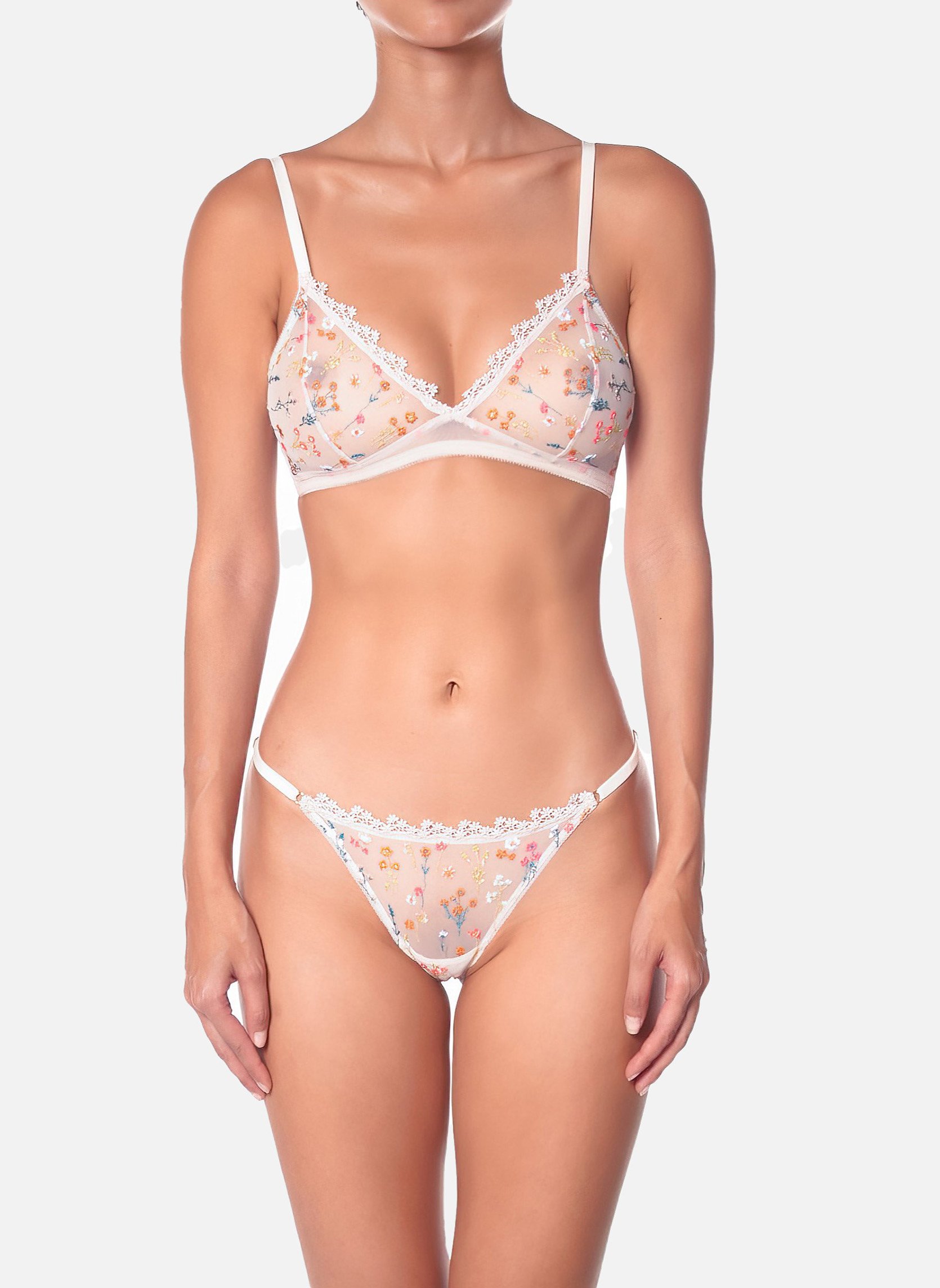 Non-wired bra HUIT White