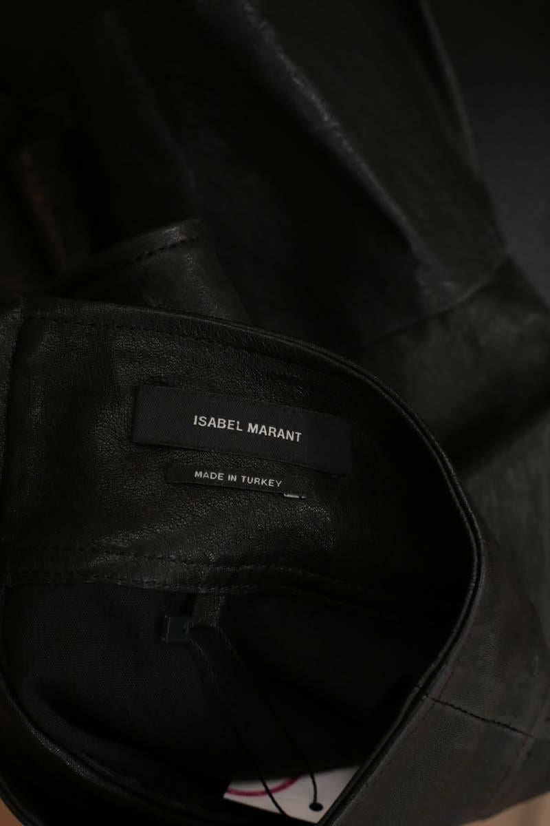 Leather mini-skirt ISABEL MARANT - Seconde Main Black