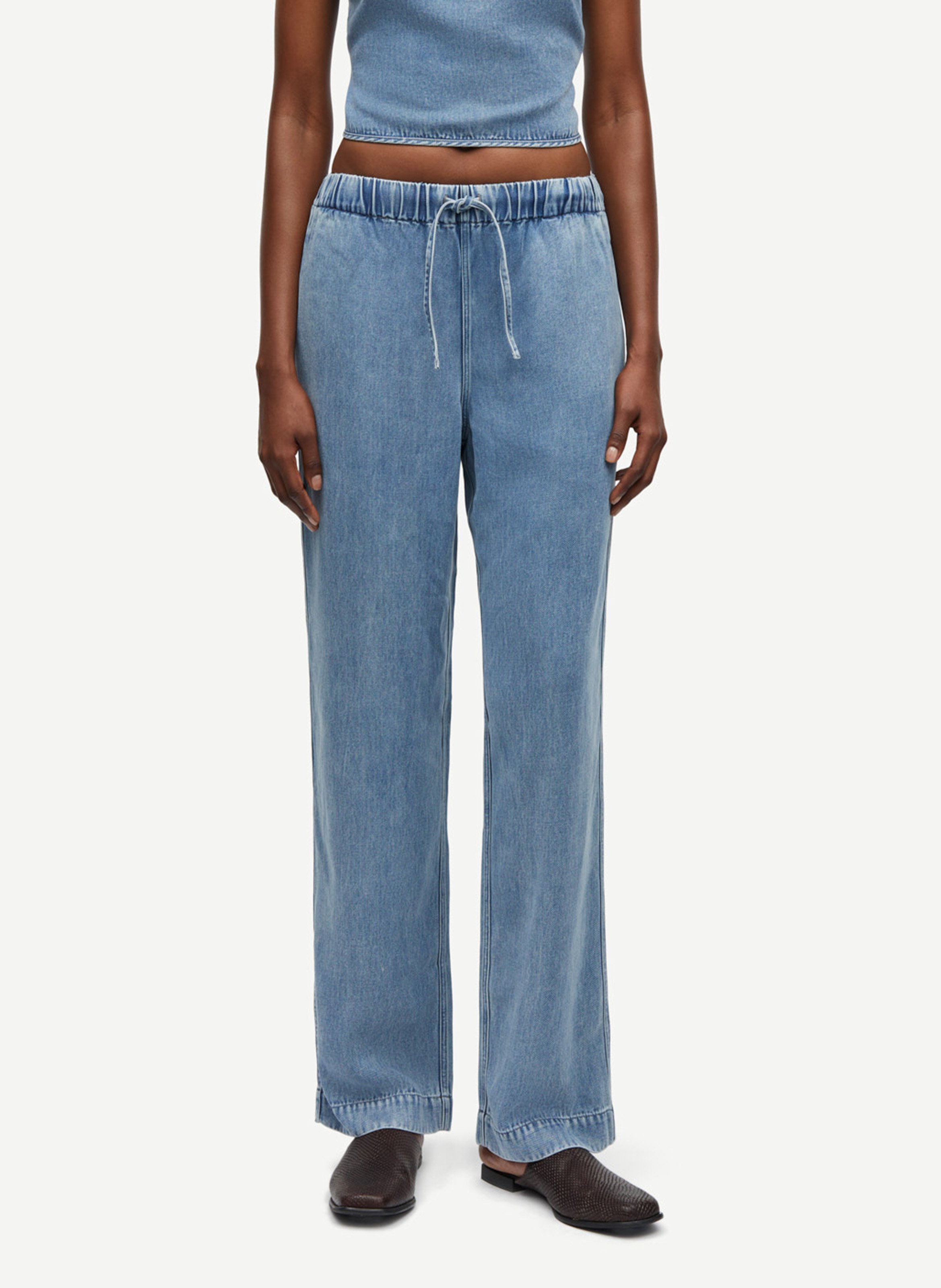 Pantalon droit  SAMSOE SAMSOE Bleu