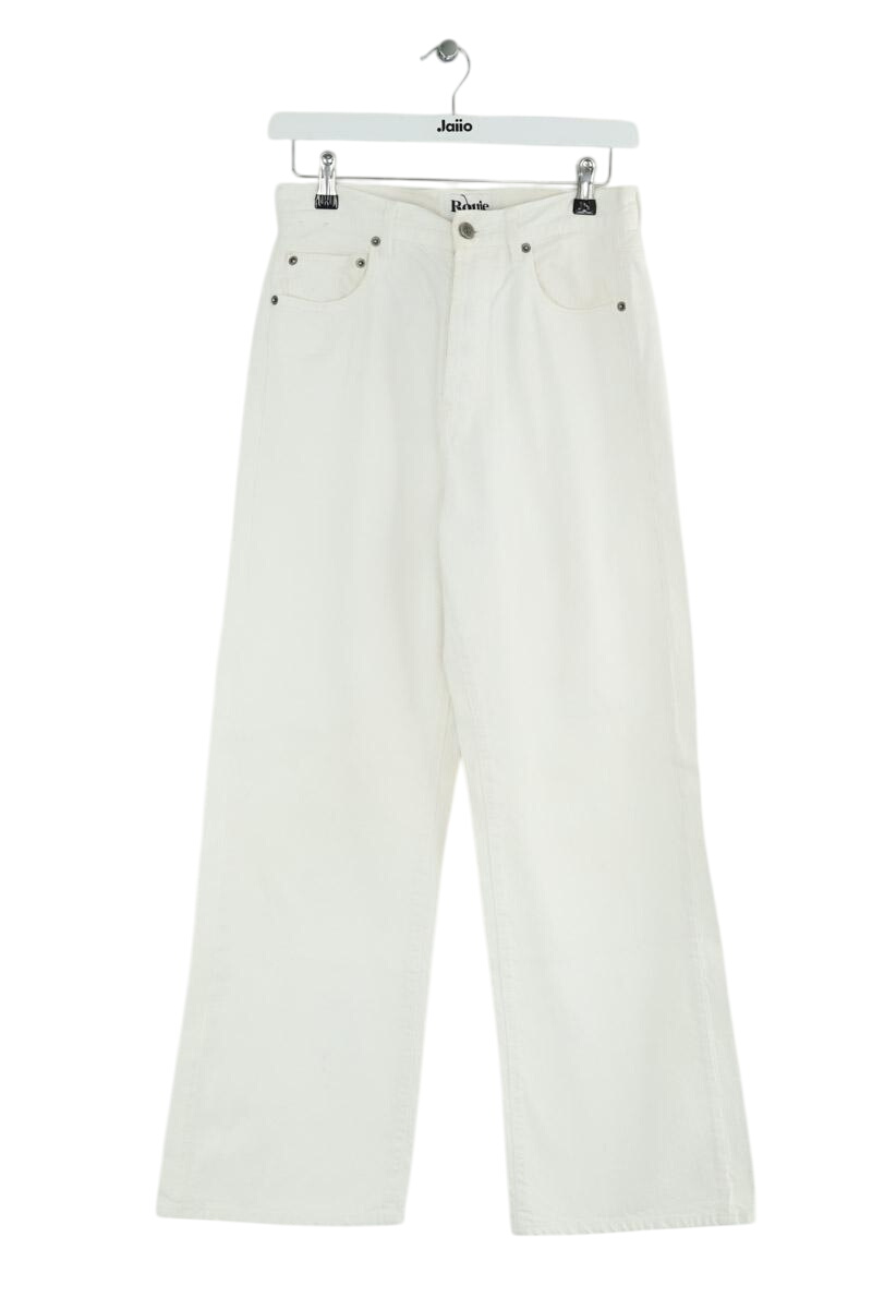 Cotton skinny jeans ROUJE - Seconde Main White