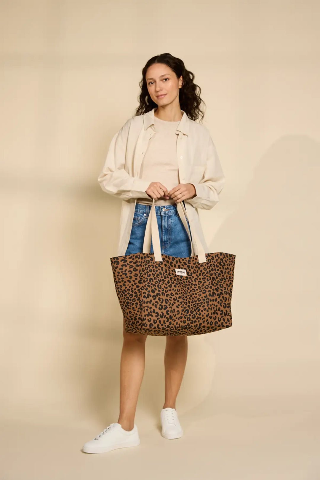 Cotton tote bag HINDBAG Brown