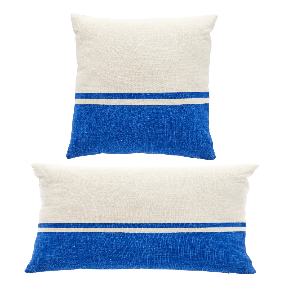 Set of 2 cotton removable cushion covers TODAY LINGE DE MAISON Blue