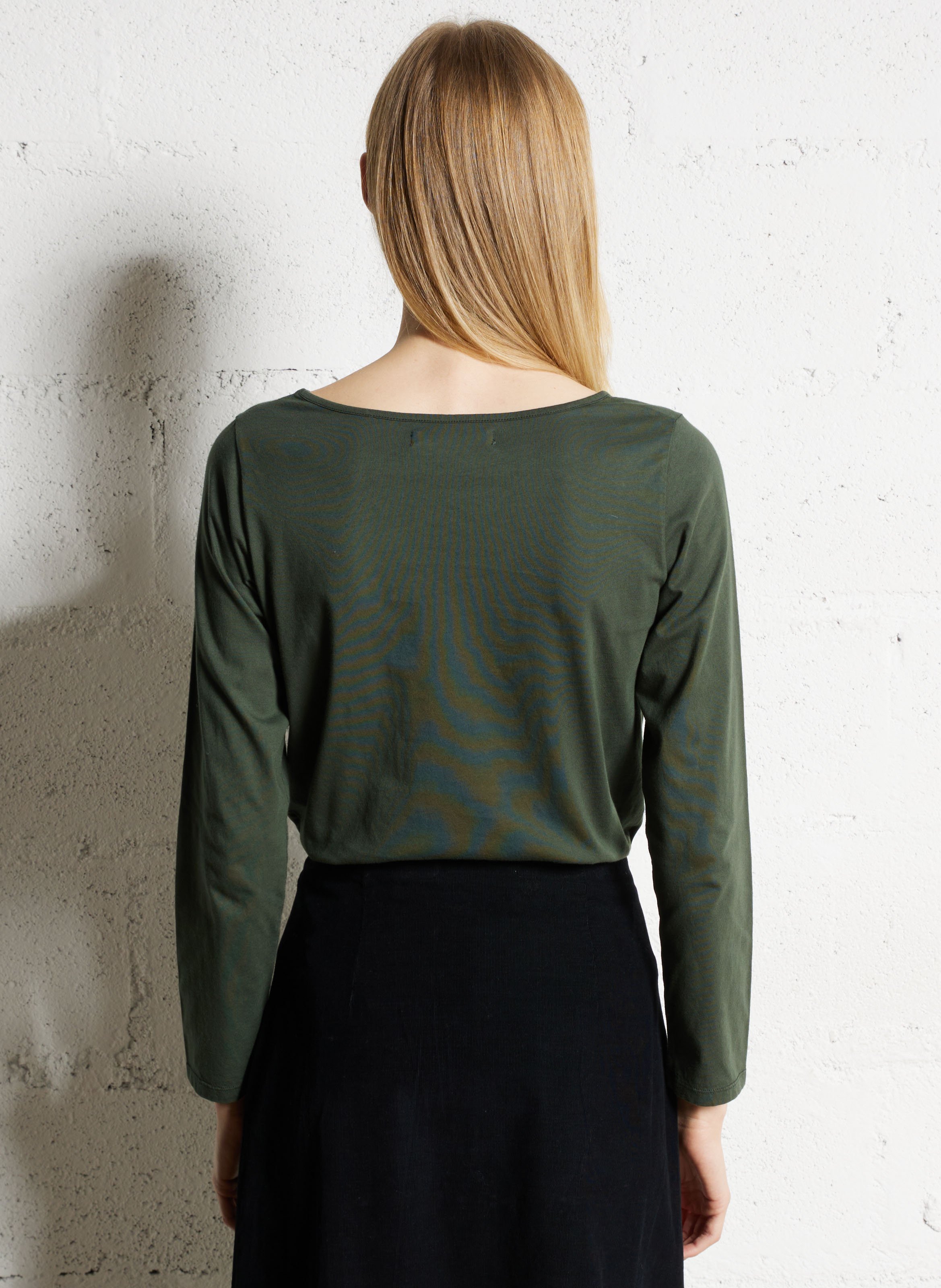 Tee-shirt droit en coton sérigraphié NICE THINGS Vert