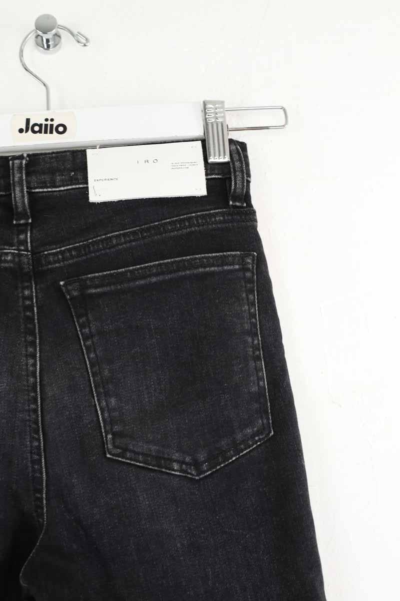 Jean slim en coton IRO - Seconde Main Noir