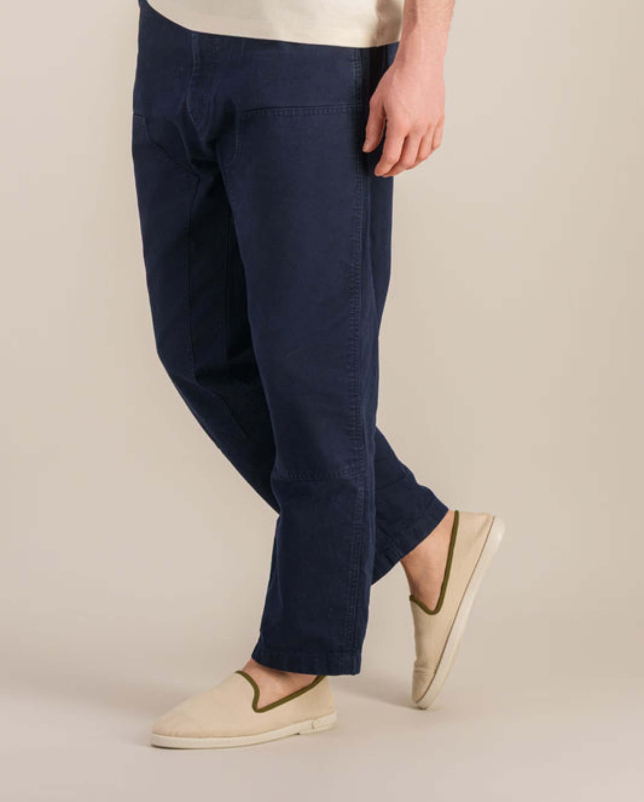 Chausson homme lin, beige kaki ANGARDE Beige