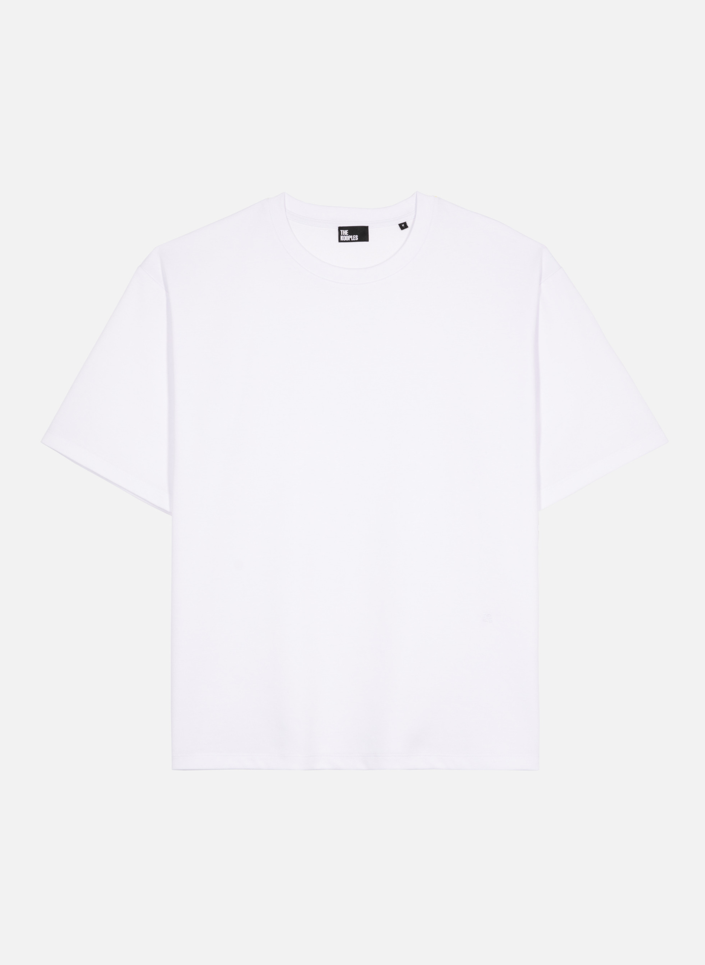 T-shirt large uni THE KOOPLES Blanc