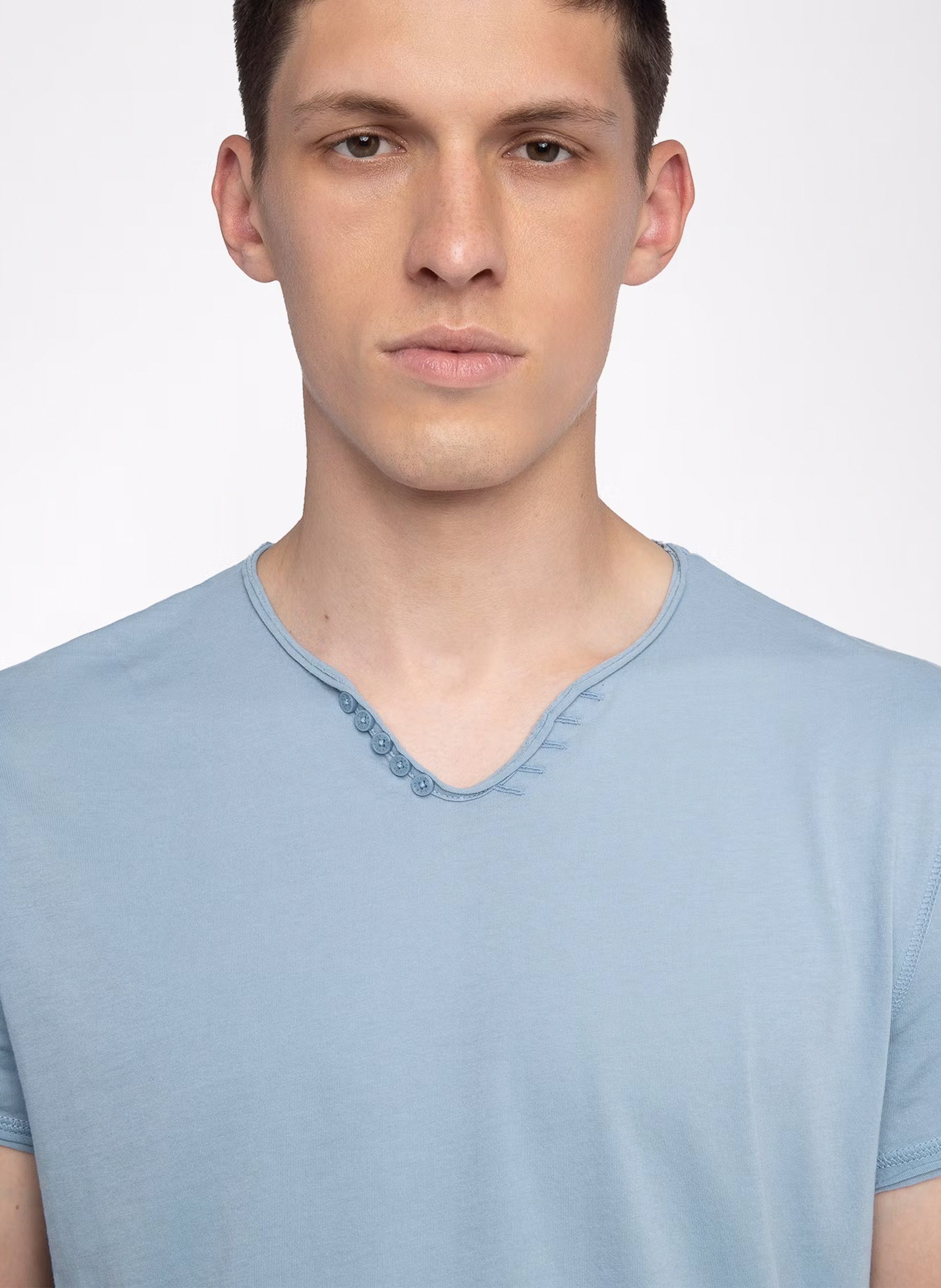 Tee-shirt droit en coton ZADIG&amp;VOLTAIRE Bleu