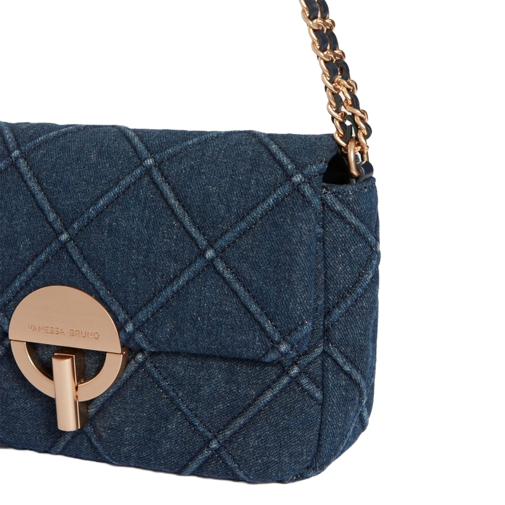 Cotton shoulder bag VANESSA BRUNO Blue