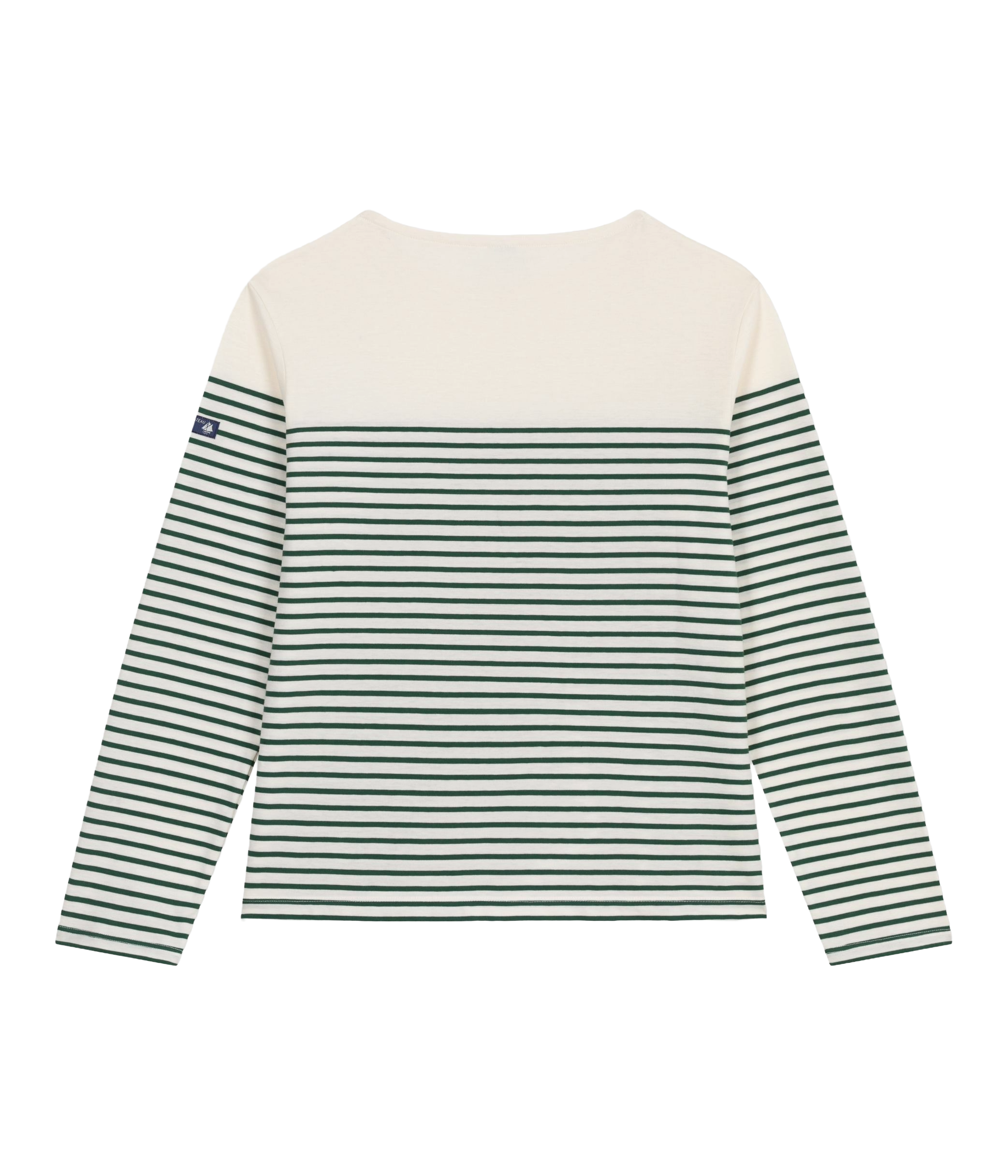 Gerade geschnittenes Baumwoll-T-Shirt mit Streifen PETIT BATEAU Beige