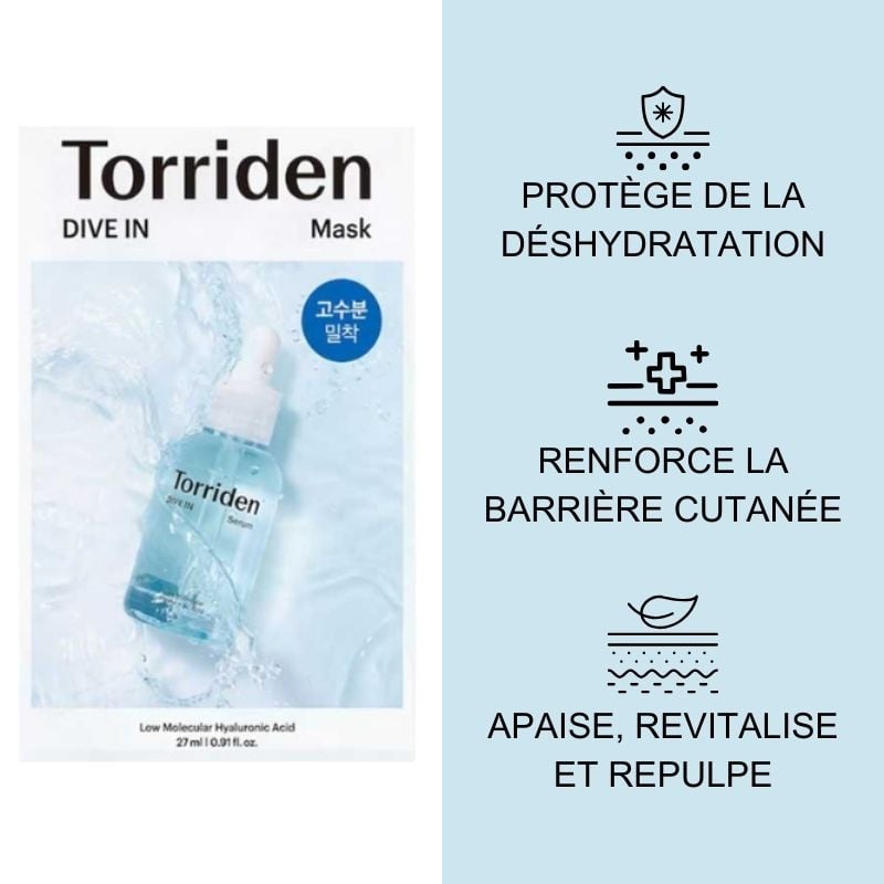 DIVE IN - Low Molecular Weight Hyaluronic Acid Sheet Mask - Intense Hydration TORRIDEN No color