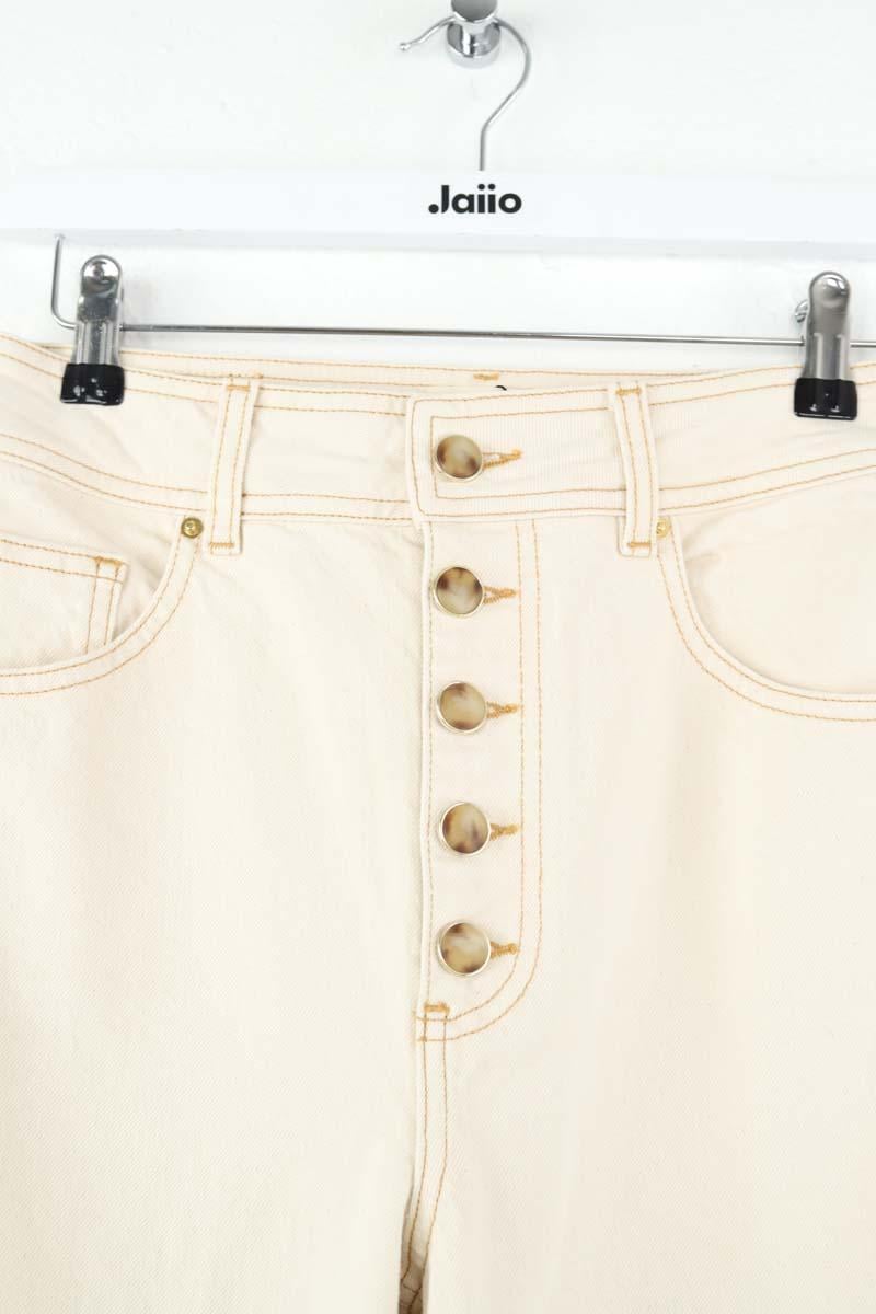 Wide-leg cotton jeans SEZANE - Seconde main Beige