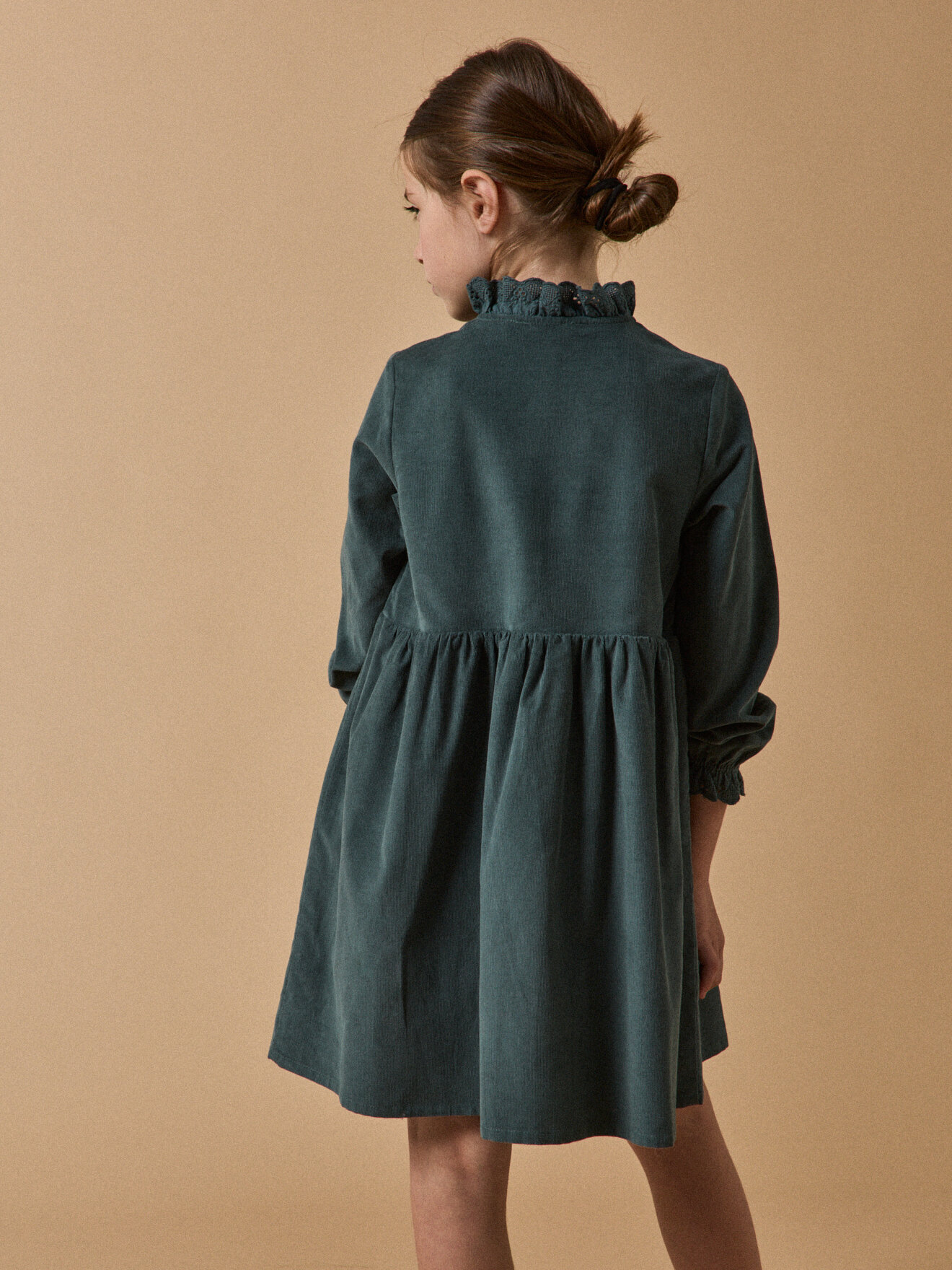 Velvet dress CYRILLUS Green