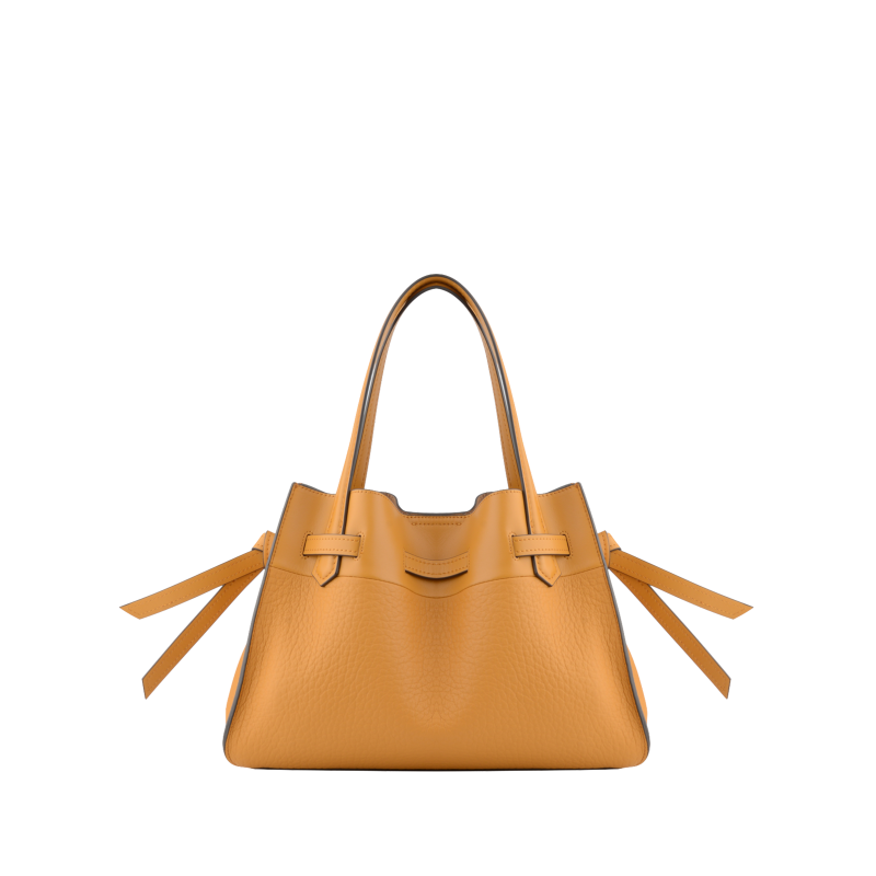 Handbag - cowhide leather POURCHET Red