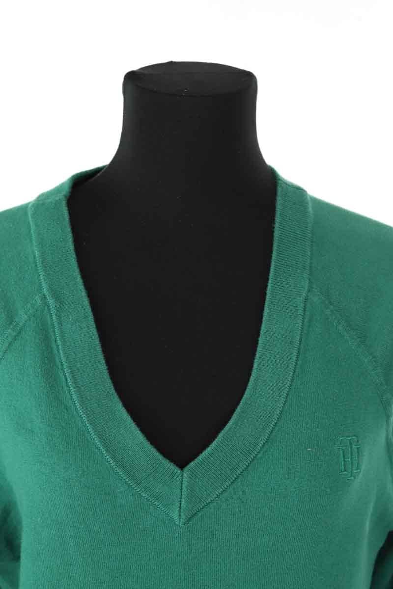 Cotton sweater TOMMY HILFIGER - SECONDE MAIN Green