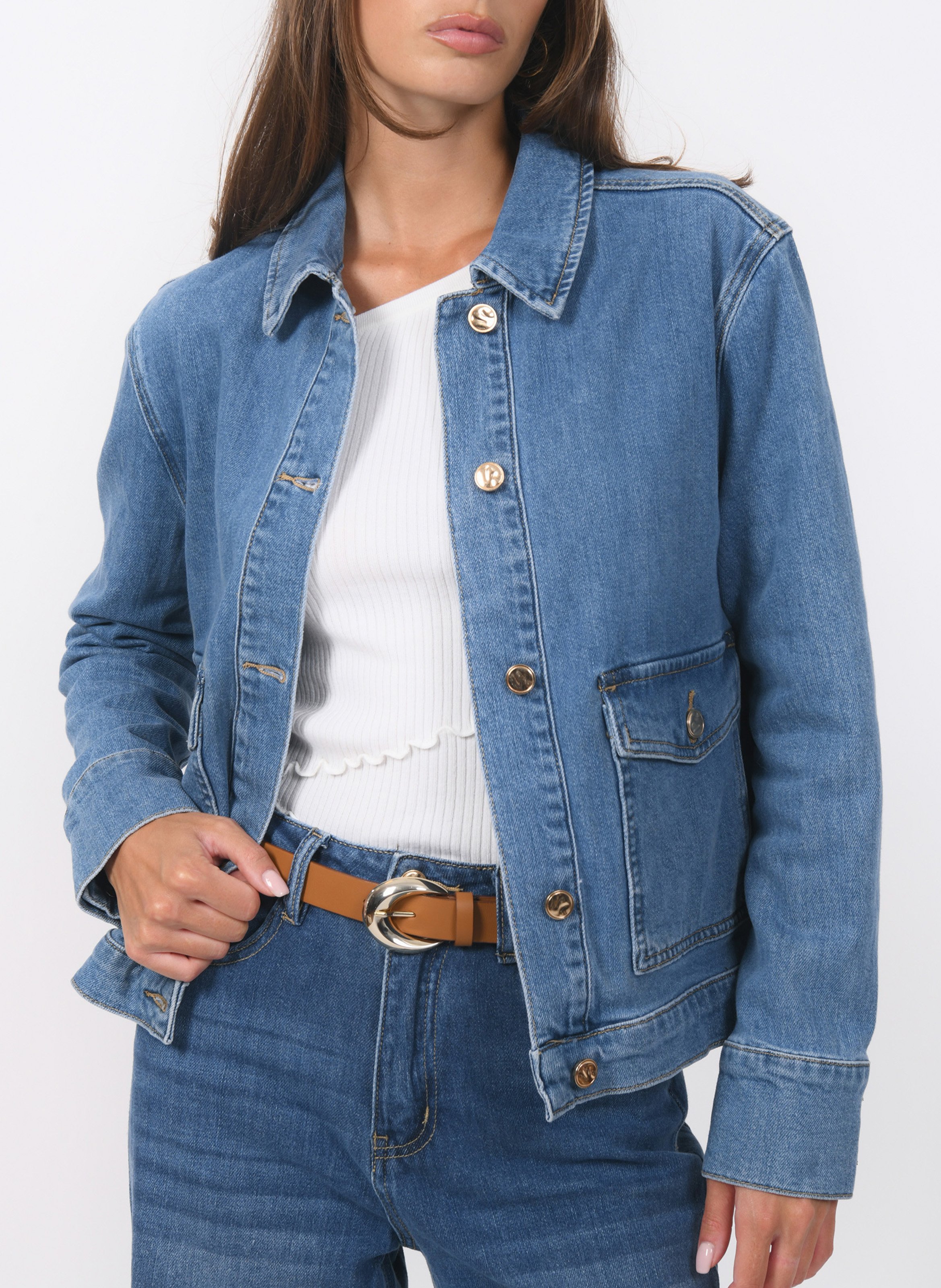 Jack van stretchkatoen KOOKAI Blauw