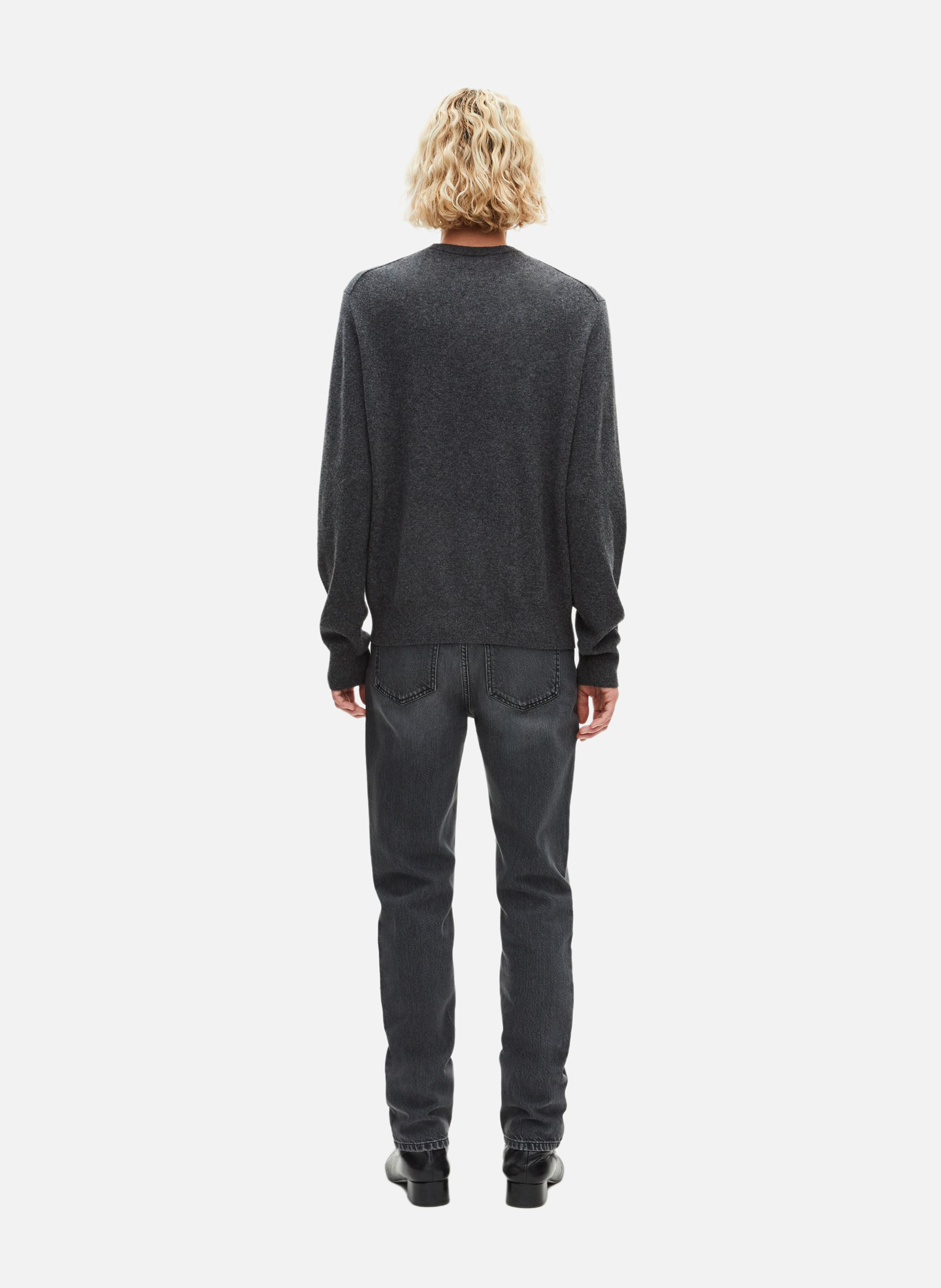 Belted cashmere sweater THE KOOPLES Grey