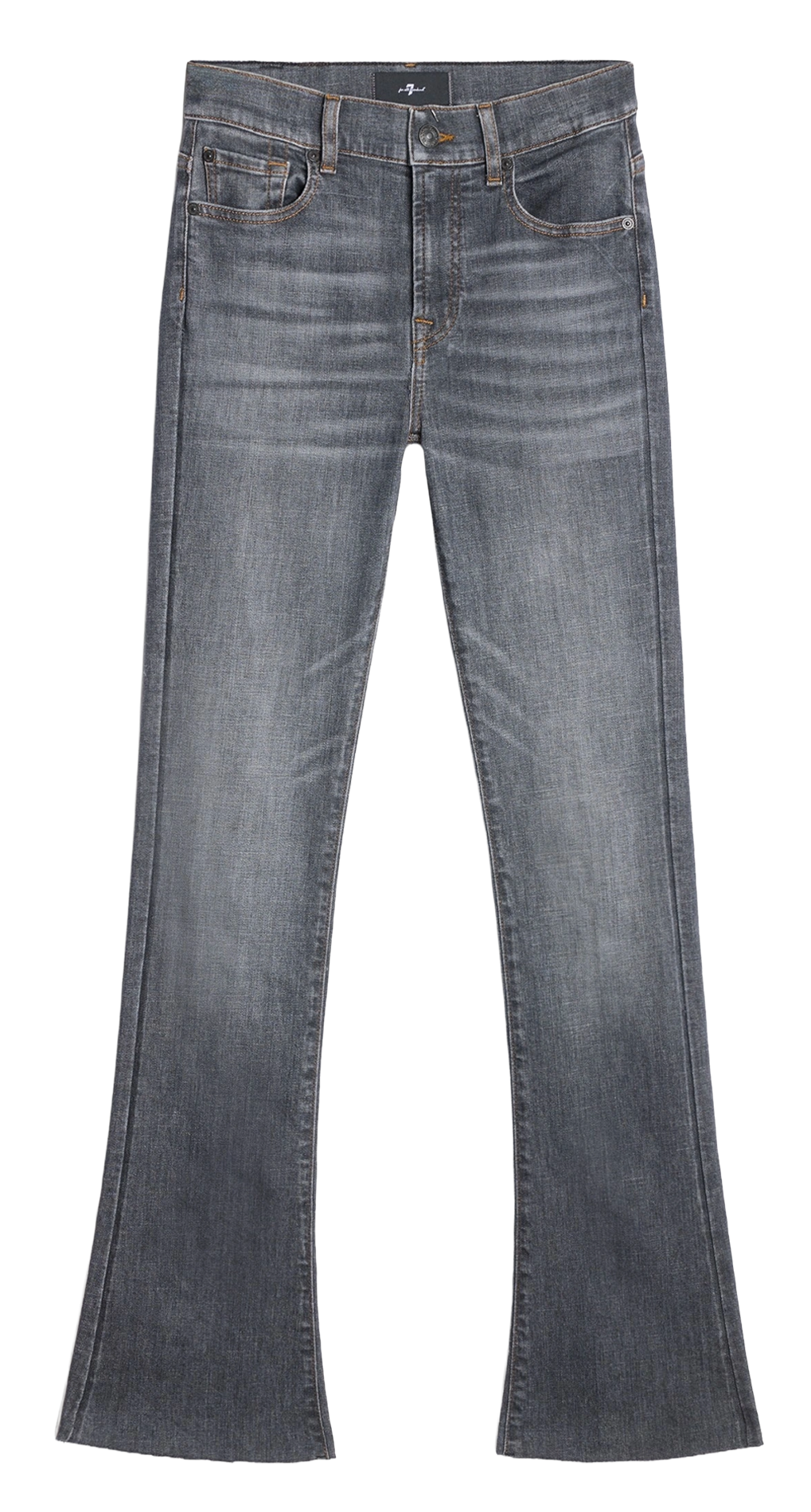 Bootcut-jeans | katoenblend 7 FOR ALL MANKIND Zwart