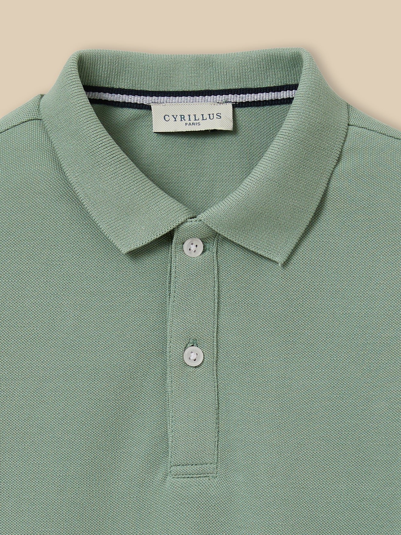 Organic cotton polo shirt CYRILLUS Blue