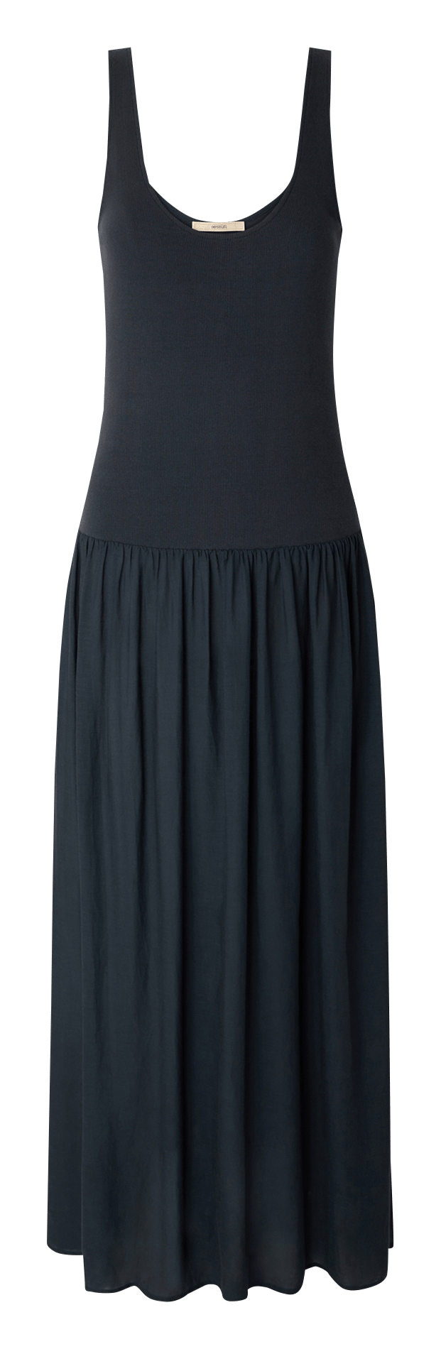 Ausgestelltes Maxikleid aus Baumwoll-Mix SESSUN Grun