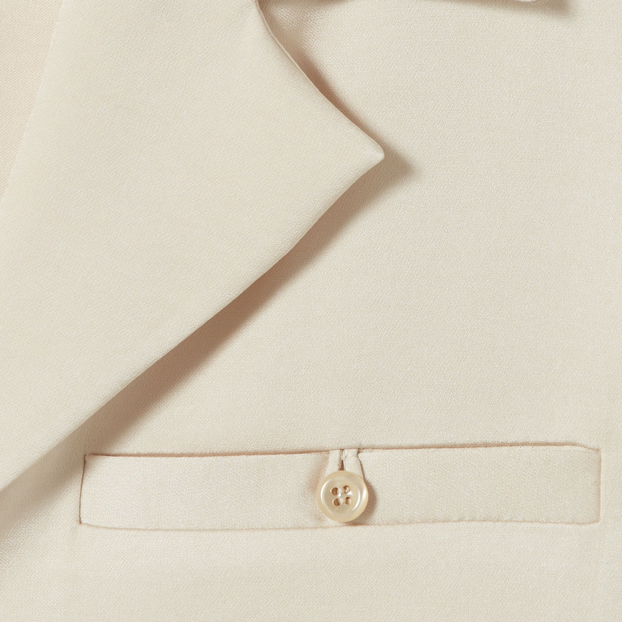 Chemise oversize col tailleur satinée CLAUDIE PIERLOT Beige