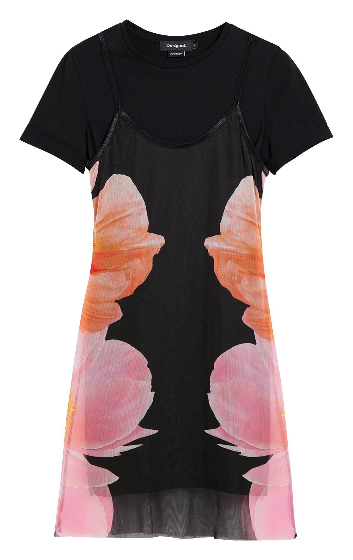 Jurk met print DESIGUAL Zwart