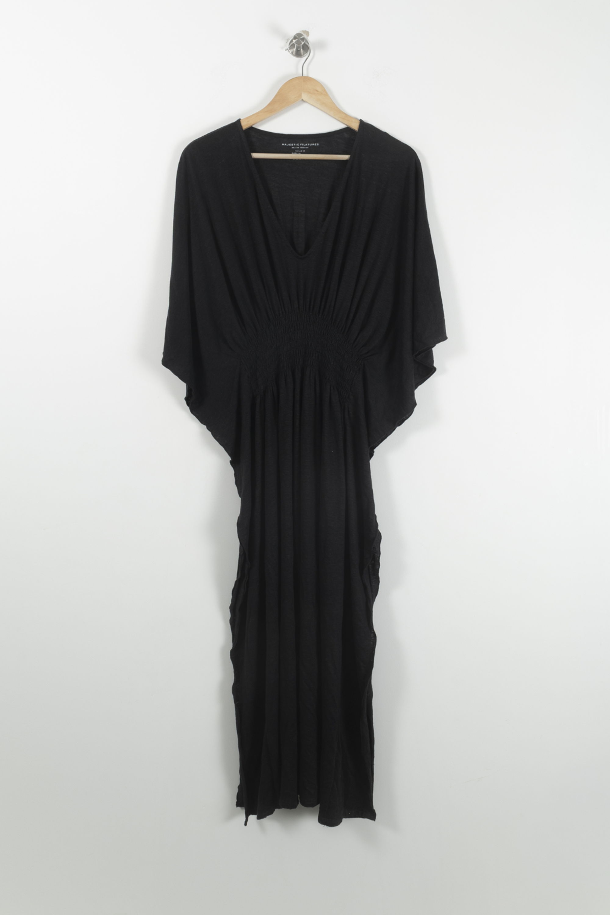 Robe courte & midi MAJESTIC FILATURES - SECONDE MAIN Noir